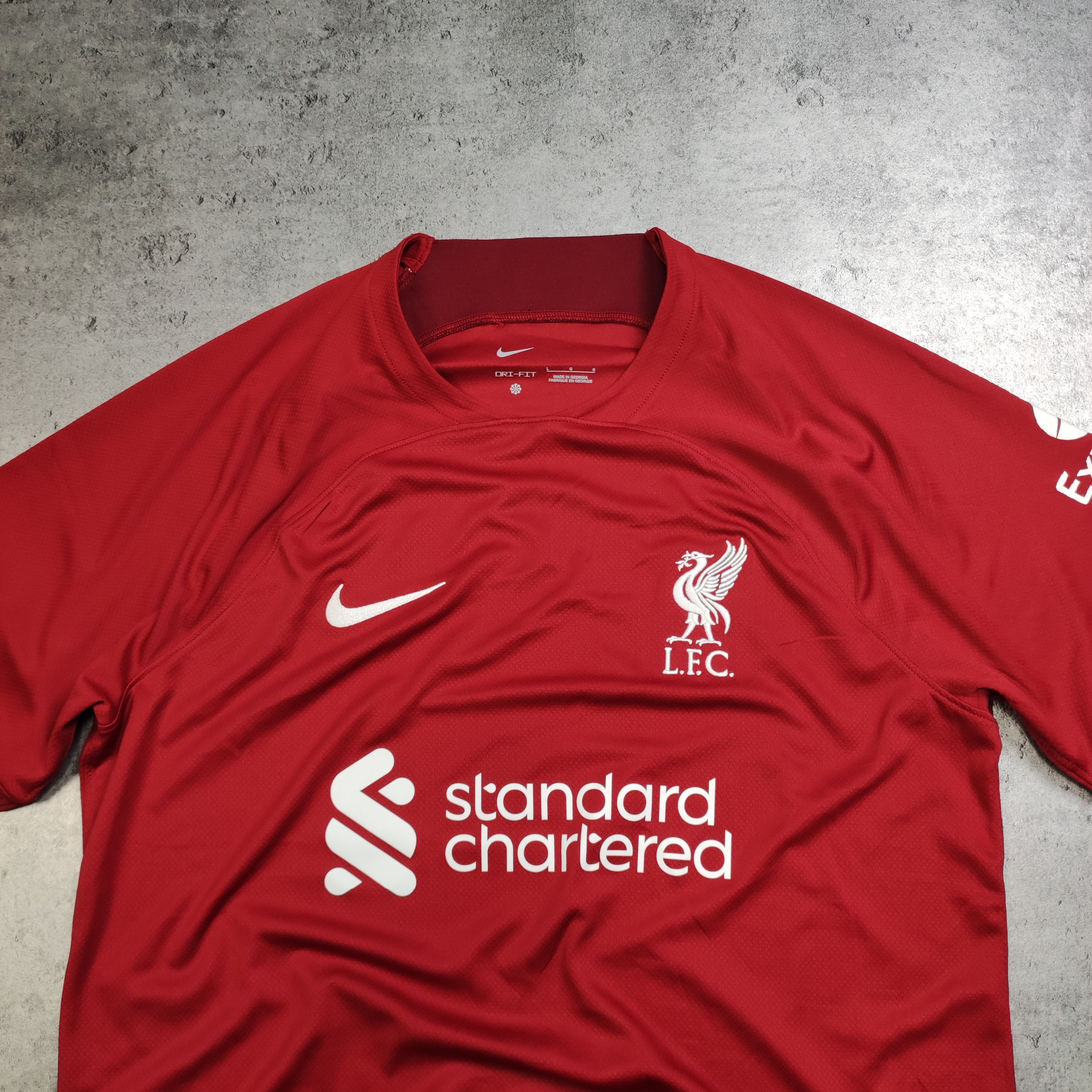 Nike RARE Liverpool FC Soccer Football Nike Home 2022 Jersey Size US L / EU 52-54 / 3 - 3 Thumbnail
