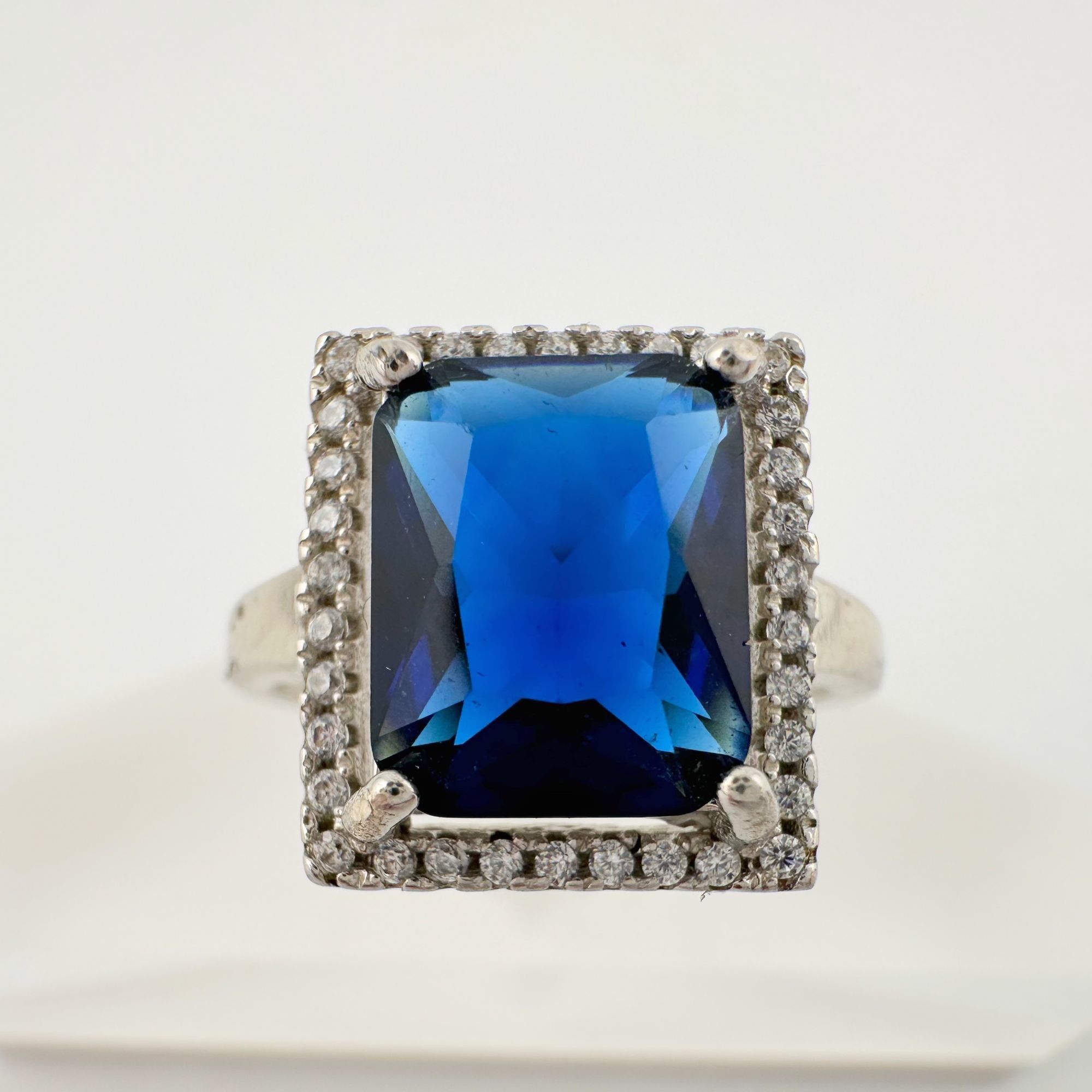 Other 4.10 Carat Lab Created Deep Blue & White Sapphire Ring Size Size ONE SIZE - 1 Thumbnail