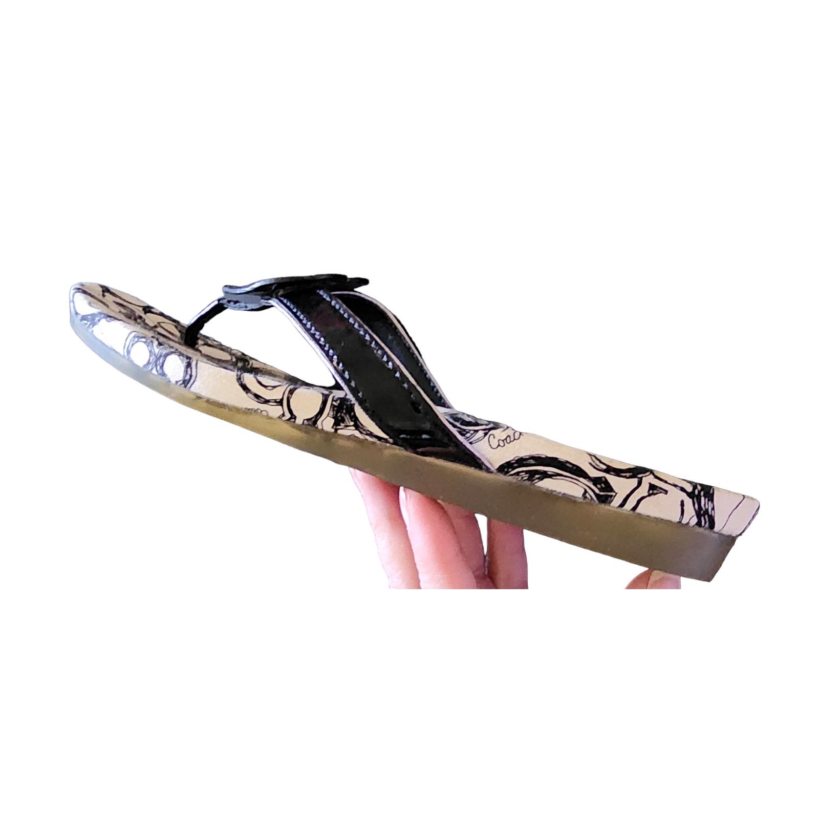 Coach Coach Poppy Sophie Sandals Black Size 7 M Black and white Size US 7 / IT 37 - 6 Thumbnail