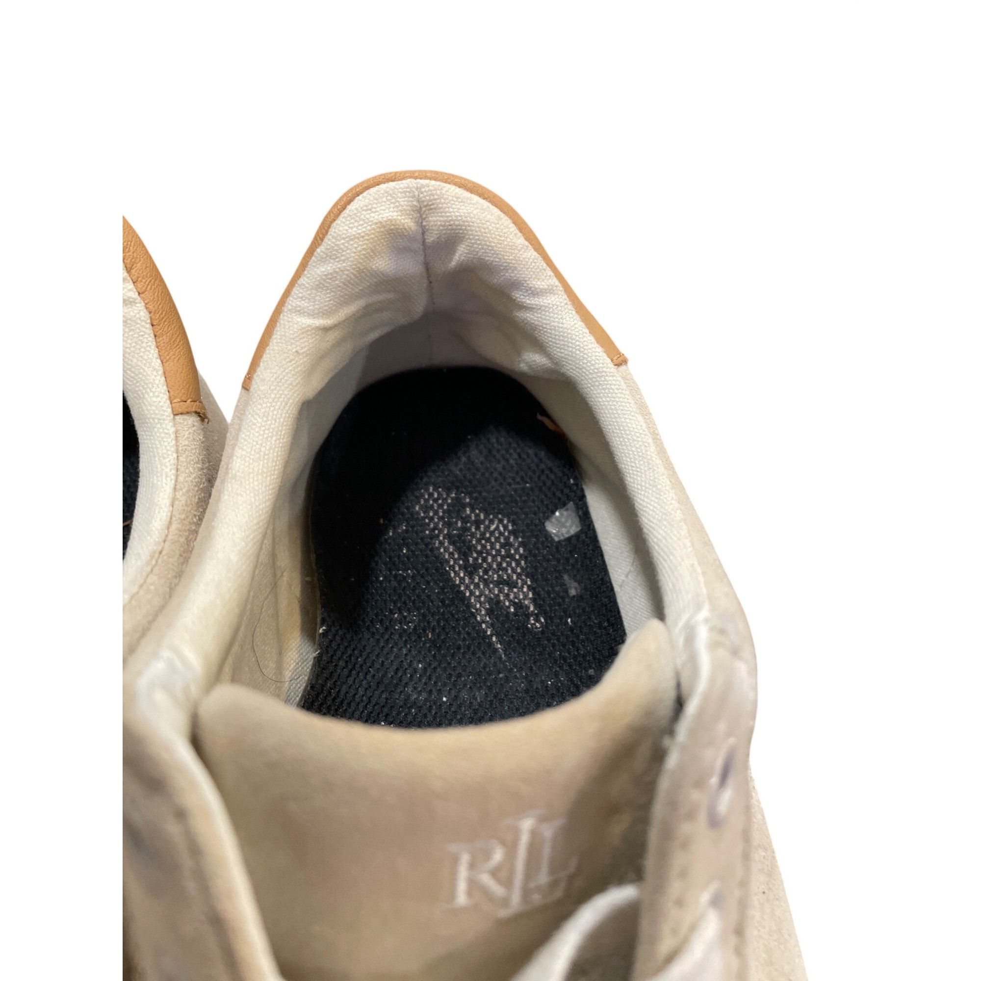 Ralph Lauren Ralph Lauren Lauren Angeline wms beige sheep leather sneaker Size US 7.5 / IT 37.5 - 11 Thumbnail