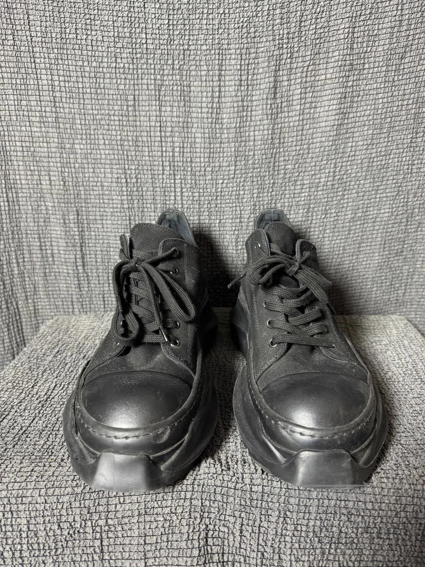 Rick Owens Rick Owens Black Tank Bottom Low Sneakers. Size US 8 / EU 41 - 5 Thumbnail