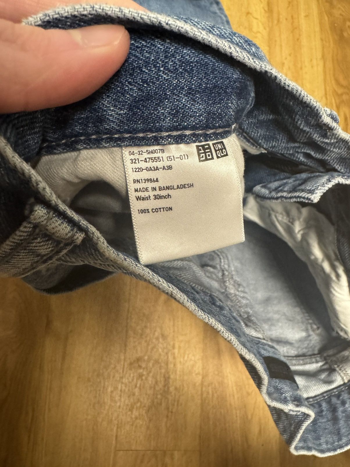 Uniqlo Uniqlo Baggy Denim 30x32 Size US 30 / EU 46 - 3 Thumbnail