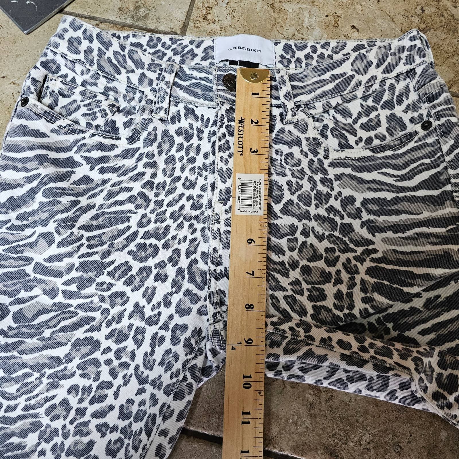 Current/Elliot Current/Elliott Stiletto Leopard Skinny Jeans Size 25 Size 25" / US 0 / IT 36 - 6 Thumbnail