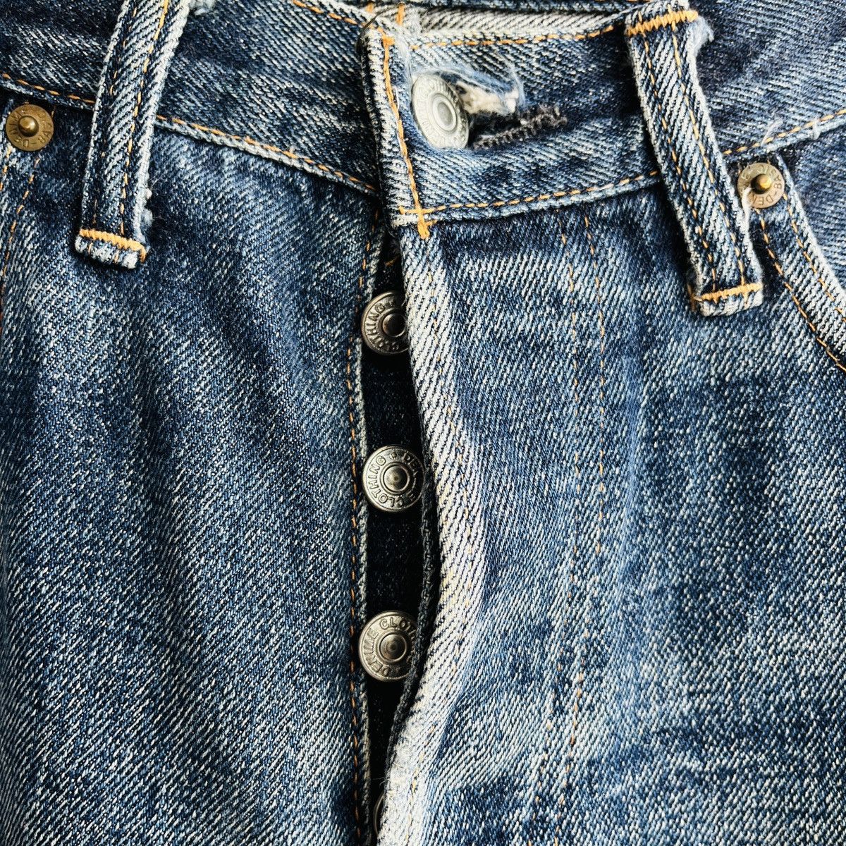 Denime Vintage DENIME Redline Selvedge Distressed Jeans Size 32 Size US 32 / EU 48 - 13 Thumbnail