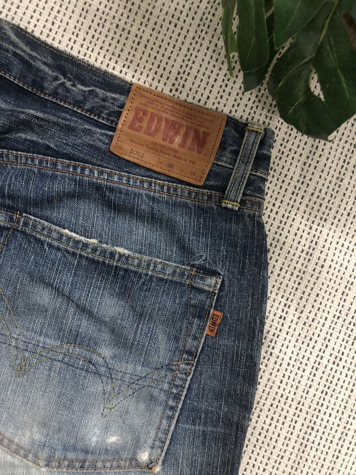 Edwin × Vintage Vintage Edwin Selvedge Denim W36 Size US 36 / EU 52 - 8 Thumbnail