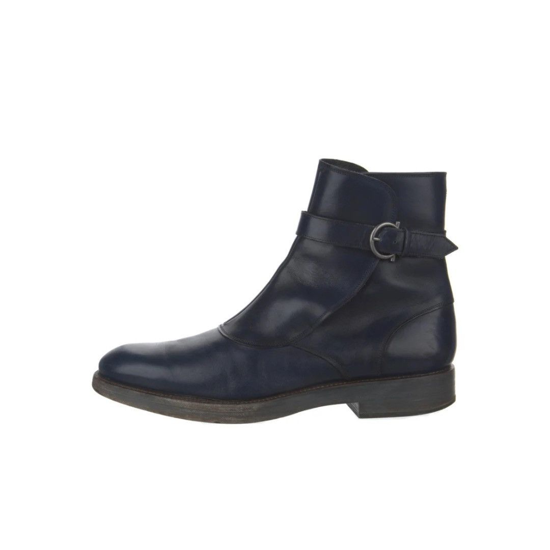 Salvatore Ferragamo Salvatore Ferragamo Blue Ankle Boots Size US 10.5 / EU 43-44 - 1 Thumbnail