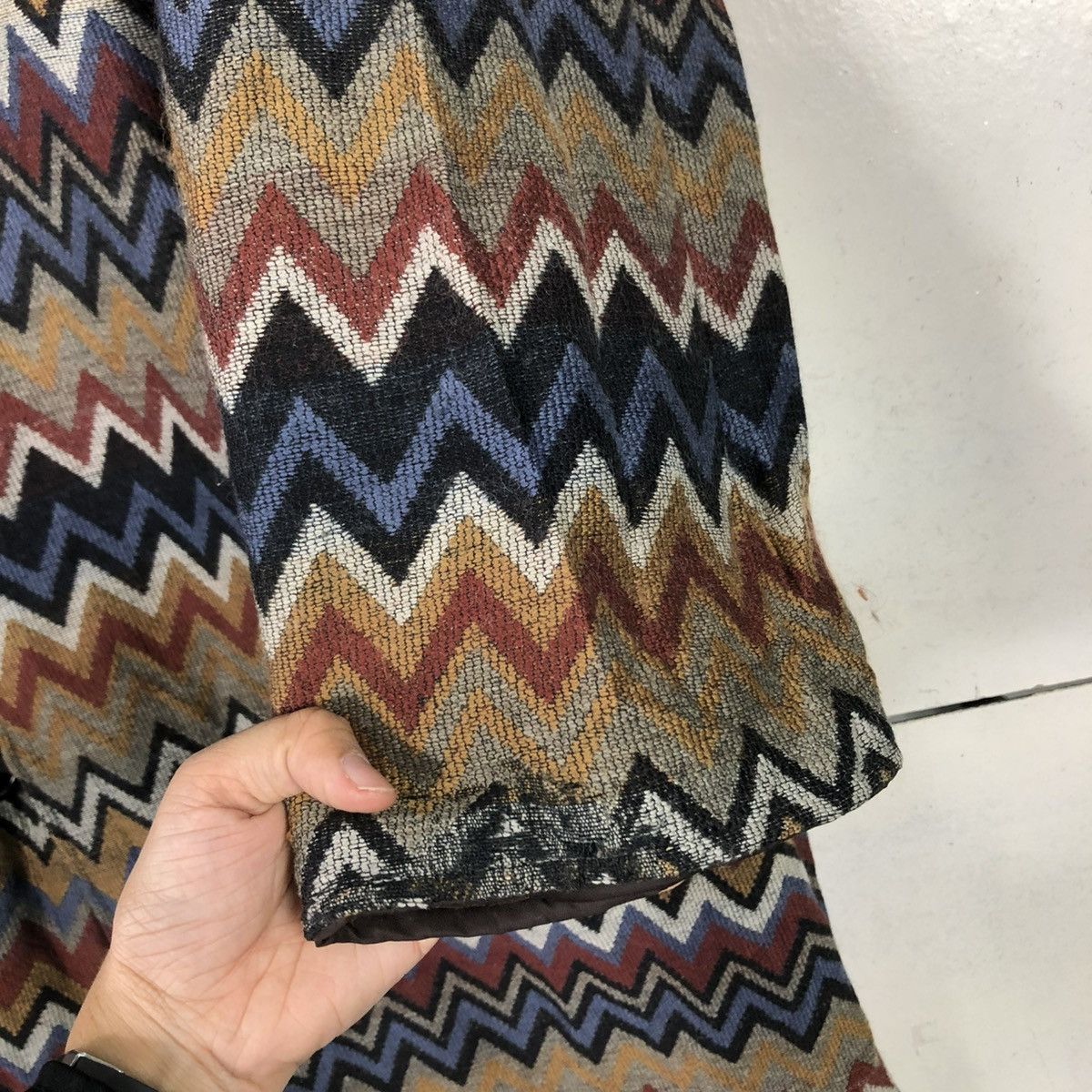 Missoni 🔥VINTAGE REVERSIBLE LONG JACKET MISSONI DONNA NAVAJO DESIGN Size US M / EU 48-50 / 2 - 18 Thumbnail