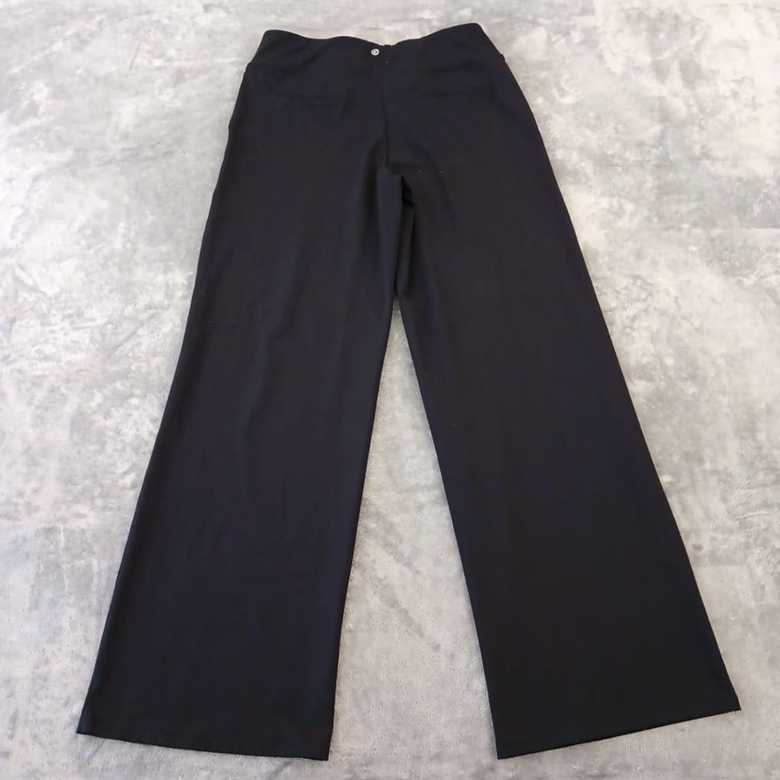 Vintage G4Free Ankle Pants Womens L Black Wide-Leg Pull On Pockets 30x31 High Rise Size 36" / US 14 / IT 50 - 2 Thumbnail