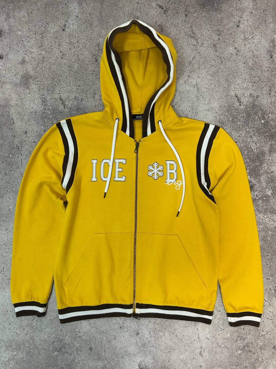 Iceberg Gilmar Iceberg Fullzip Spellout Yellow Hoodie Size M Size US M / EU 48-50 / 2 - 1 Thumbnail