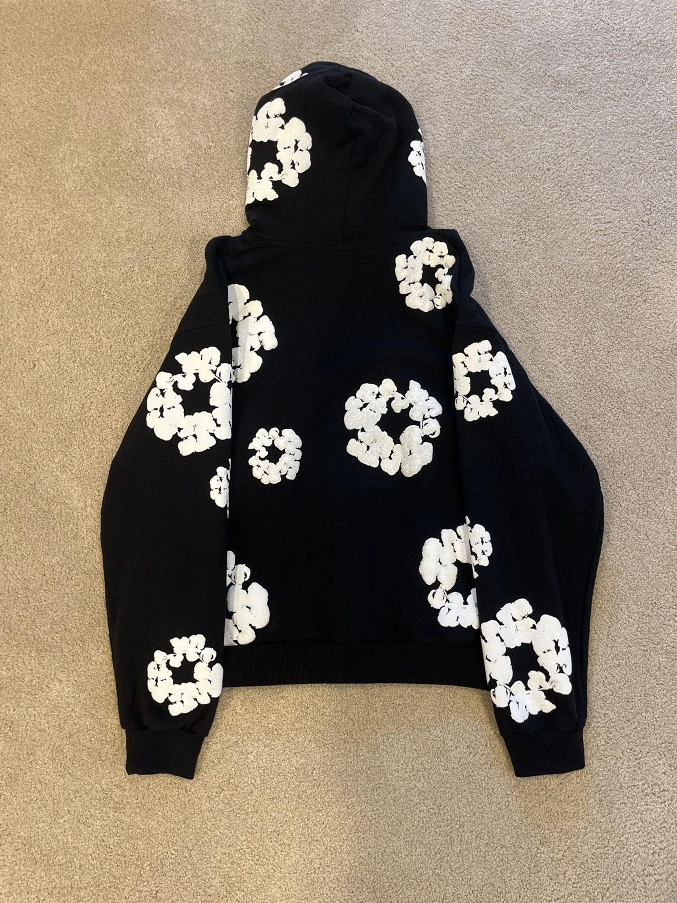 DENIM TEARS Denim Tears Black Cotton Wreath Hoodie Size US XL / EU 56 / 4 - 1 Thumbnail