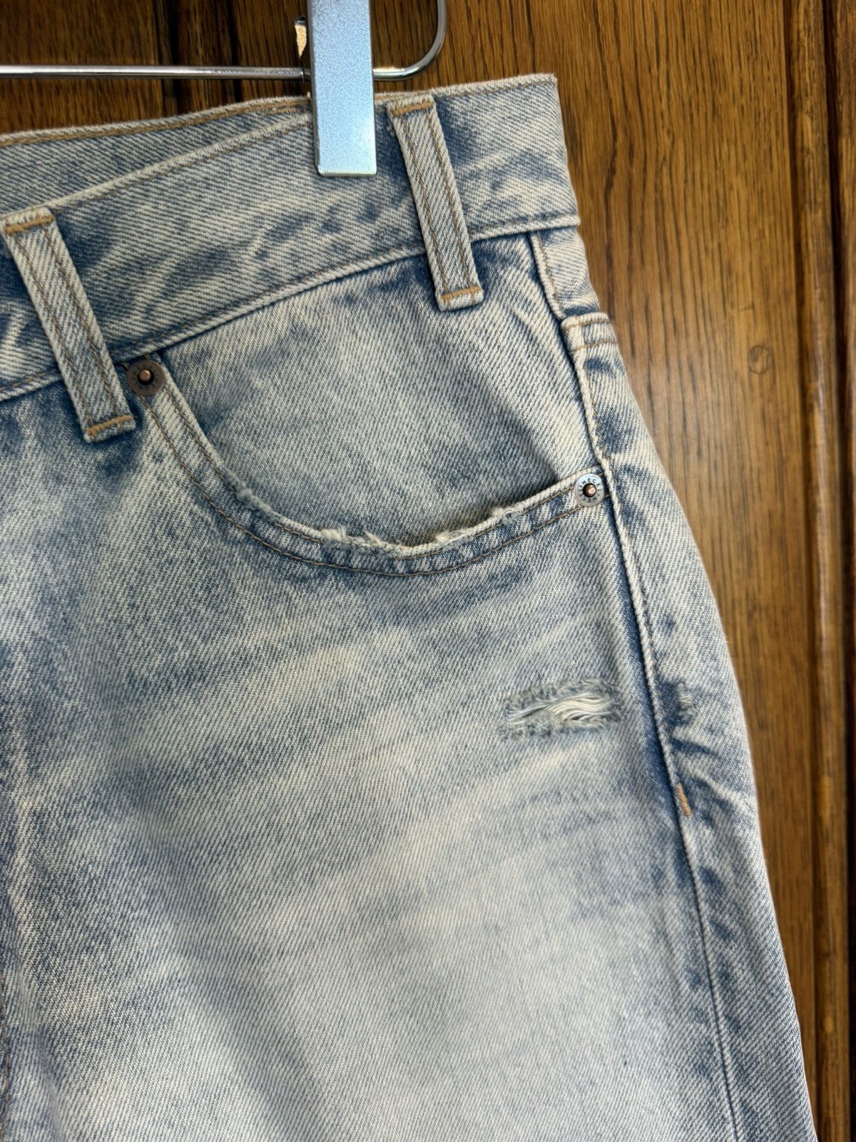 Celine $1.3k SS25 Celine knee rip Wesley jeans breezy point Hedi 30 Size US 30 / EU 46 - 18 Thumbnail