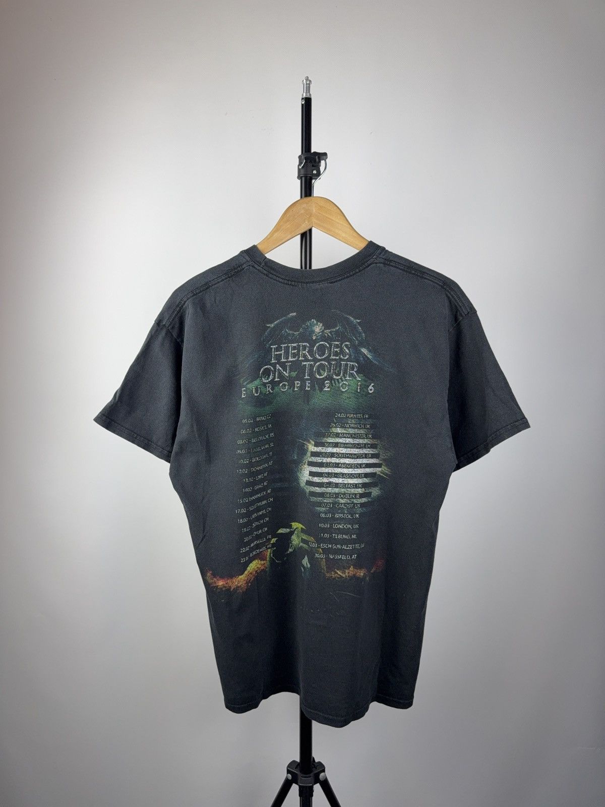 Band Tees × Vintage VINTAGE 00s SABATON Heroes On Tour Rock band Tee shirt Size US M / EU 48-50 / 2 - 4 Thumbnail