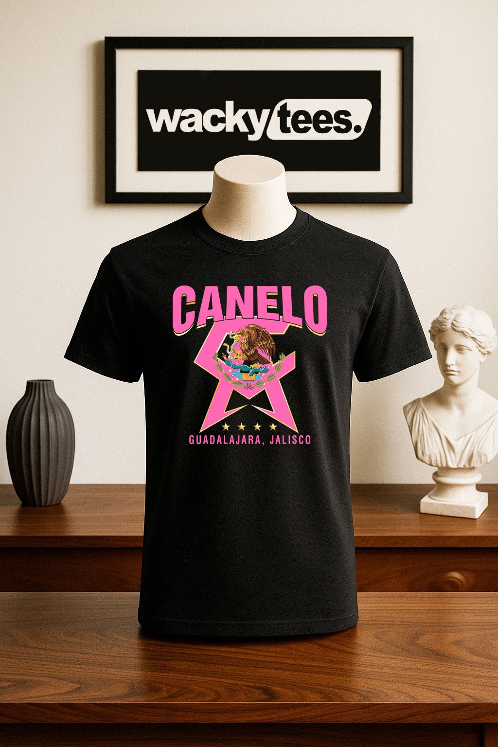 Other Canelo Alvarez CA Pink Mexico Mexican Graphic Tee Shirt Size US L / EU 52-54 / 3 - 3 Thumbnail
