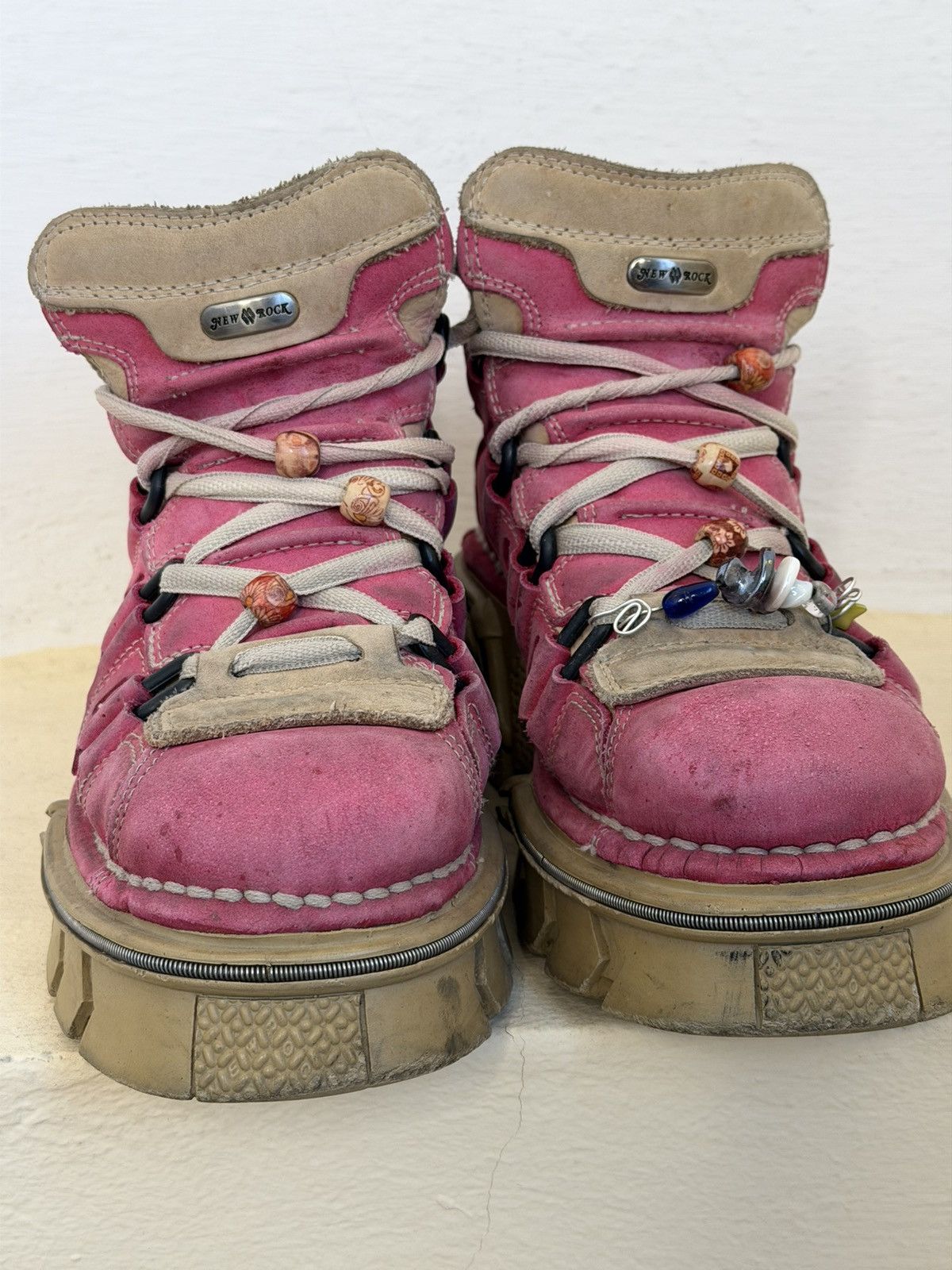 New Rock Rare New Rock M-106 Pink Tower Platform Boots Size 38 Size US 8 / IT 38 - 9 Thumbnail