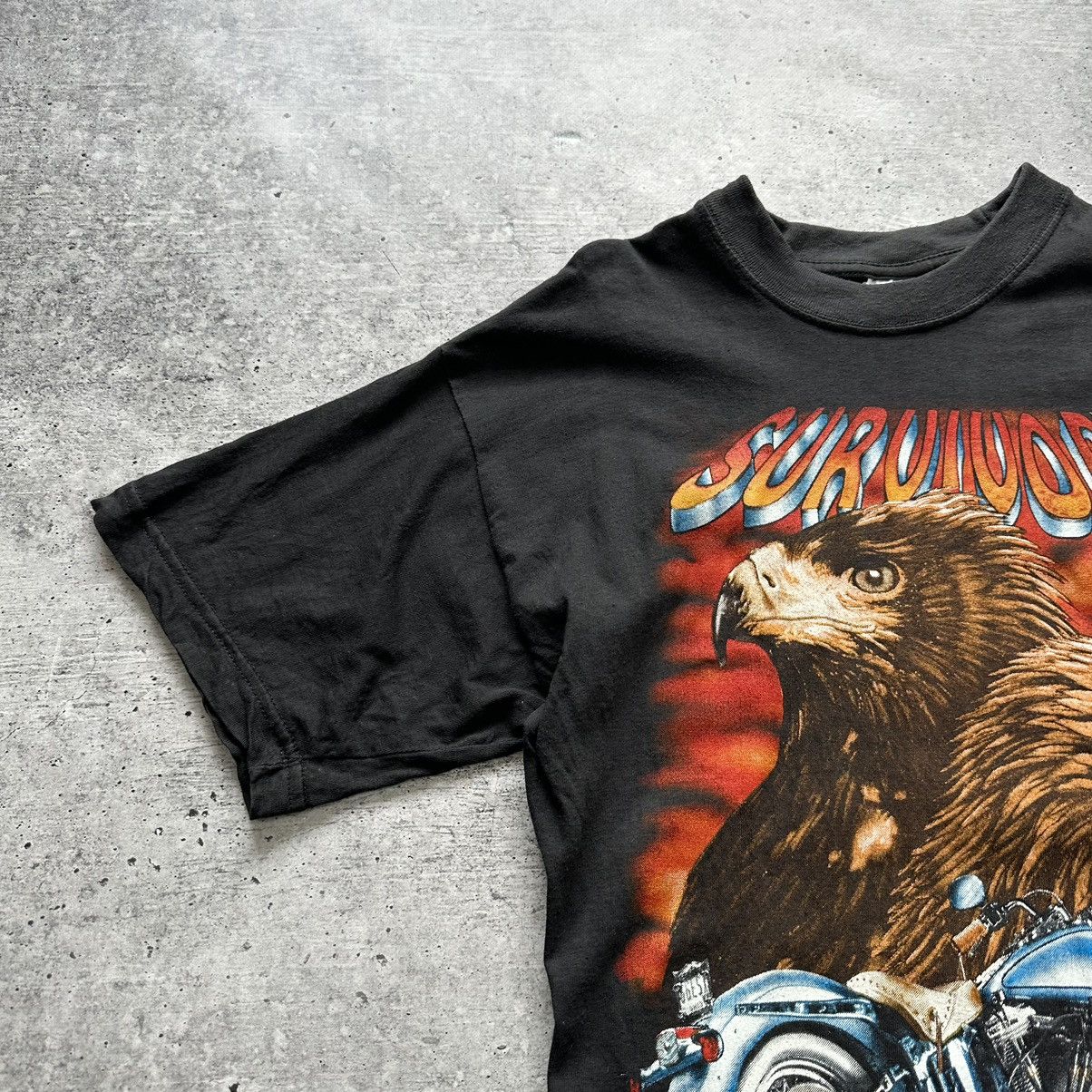Vintage Vintage Survivors Motorcycle Eagle T-shirt Black Men’s Sz M Size US M / EU 48-50 / 2 - 2 Thumbnail
