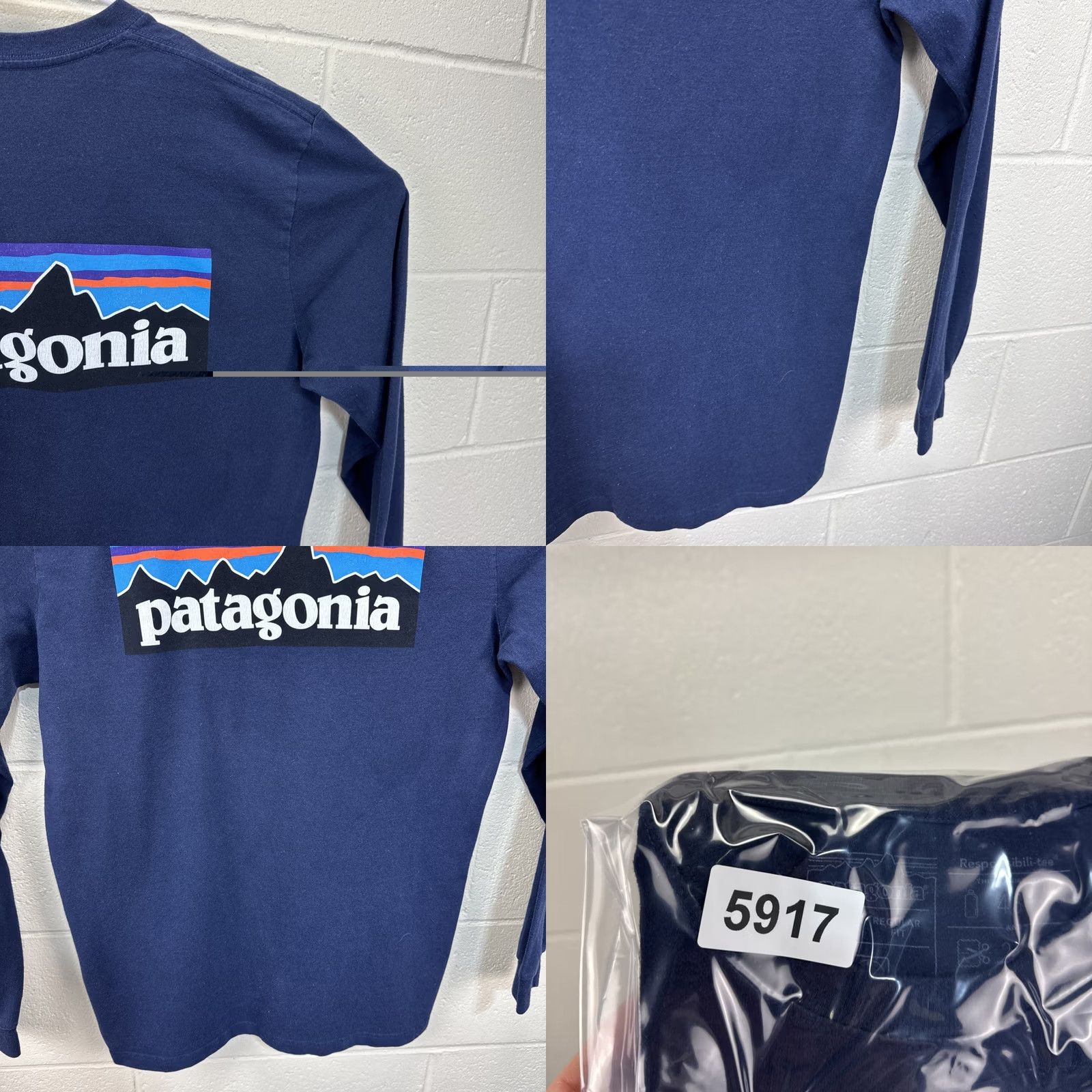 Patagonia Patagonia Shirt Mens M Blue Regular Graphic Print P-6 Logo Responsibili-Tee Size US M / EU 48-50 / 2 - 10 Thumbnail