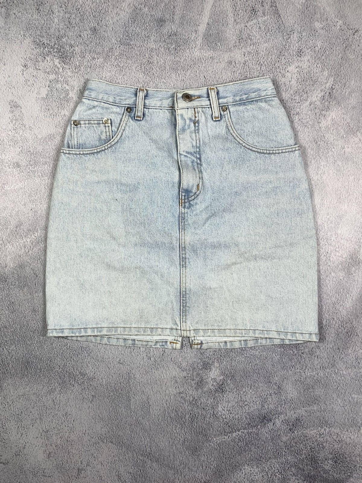 Japanese Brand × Vintage Vintage Y2K denim mini skirt streetwear style size 25 Size 25" / US 0 / IT 36 - 2 Thumbnail