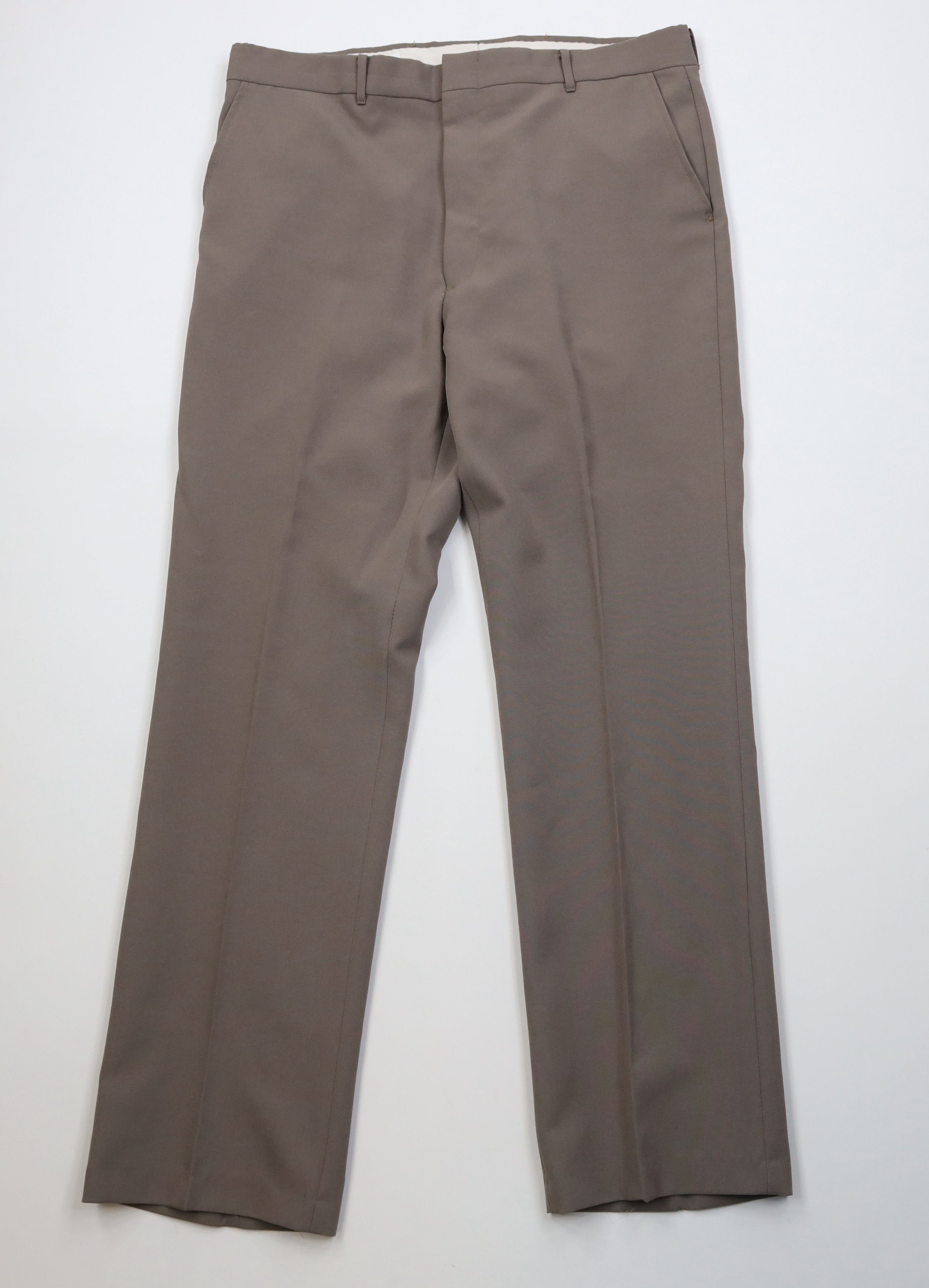 Vintage Vintage 70s Streetwear Flared Wide Leg Chino Pants Gray USA Size US 36 / EU 52 - 1 Thumbnail