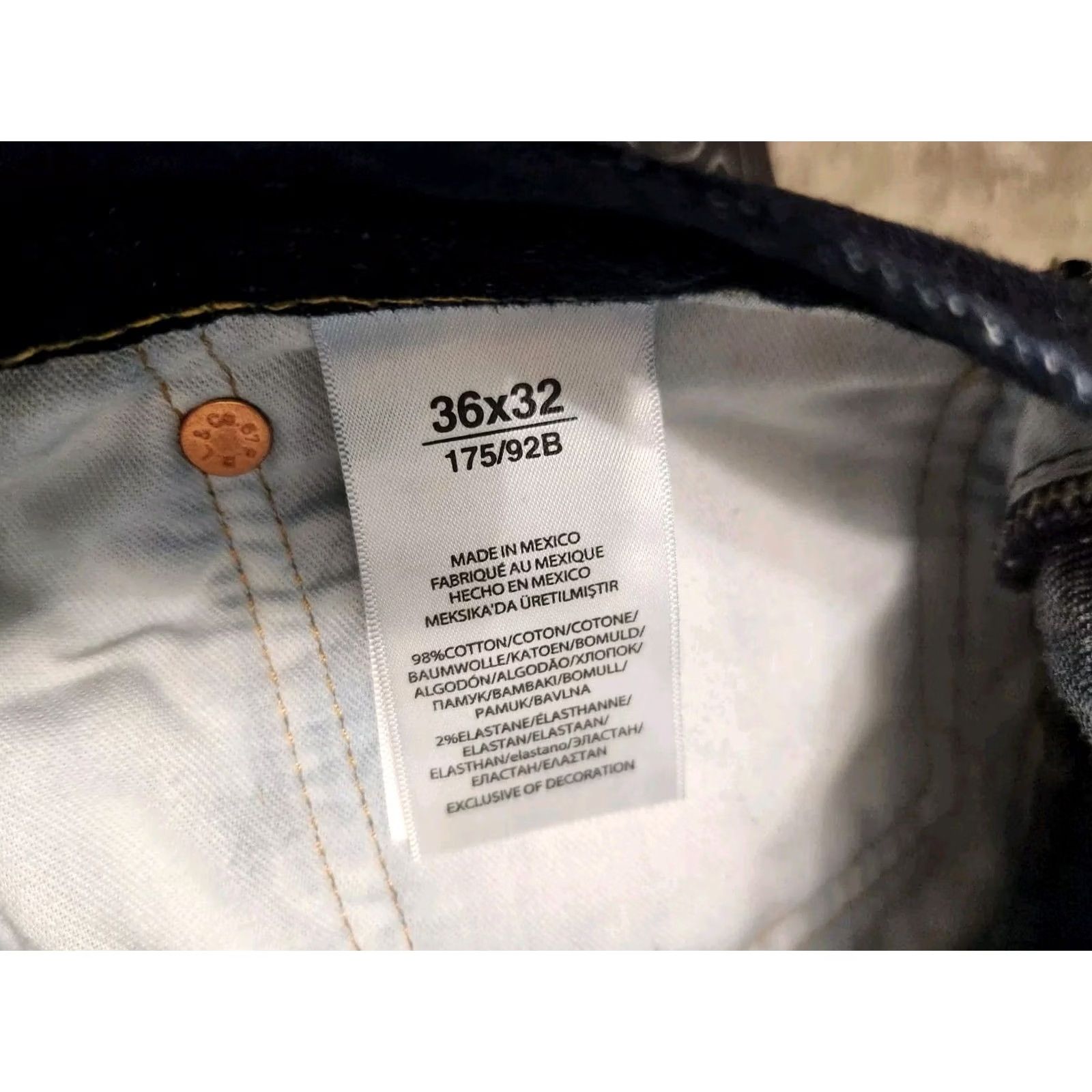 Polo Ralph Lauren VINTAGE Polo Ralph Lauren Jeans Mens 36x32 Blue Denim Straight Leg Dark Wash Size US M / EU 48-50 / 2 - 4 Thumbnail
