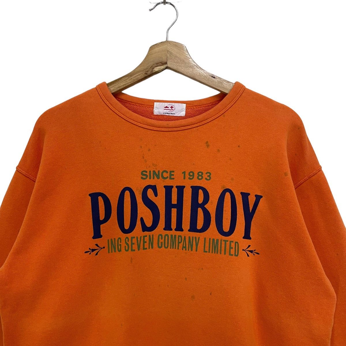 Japanese Brand Poshboy Big Logo Crewneck Sweatshirt Size US M / EU 48-50 / 2 - 4 Thumbnail