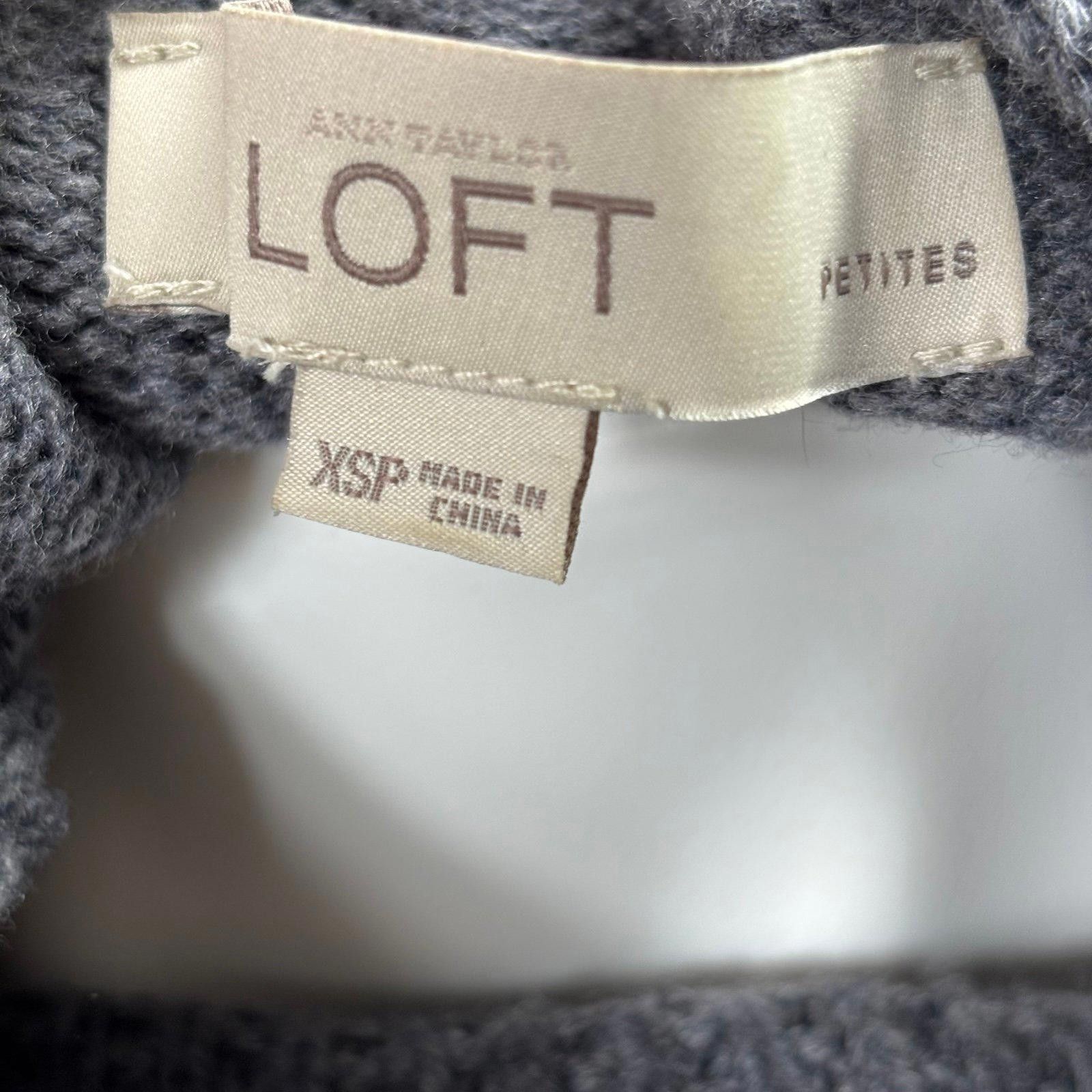 Other Loft XSP Grey Women’s Sweater Size XS / US 0-2 / IT 36-38 - 7 Thumbnail