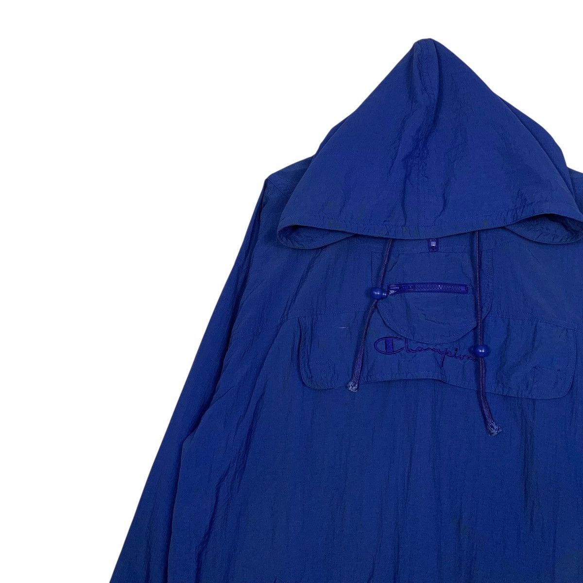 Champion Vintage 90s Champion Anorak Pullover Nylon Hoodie Size US XL / EU 56 / 4 - 6 Thumbnail