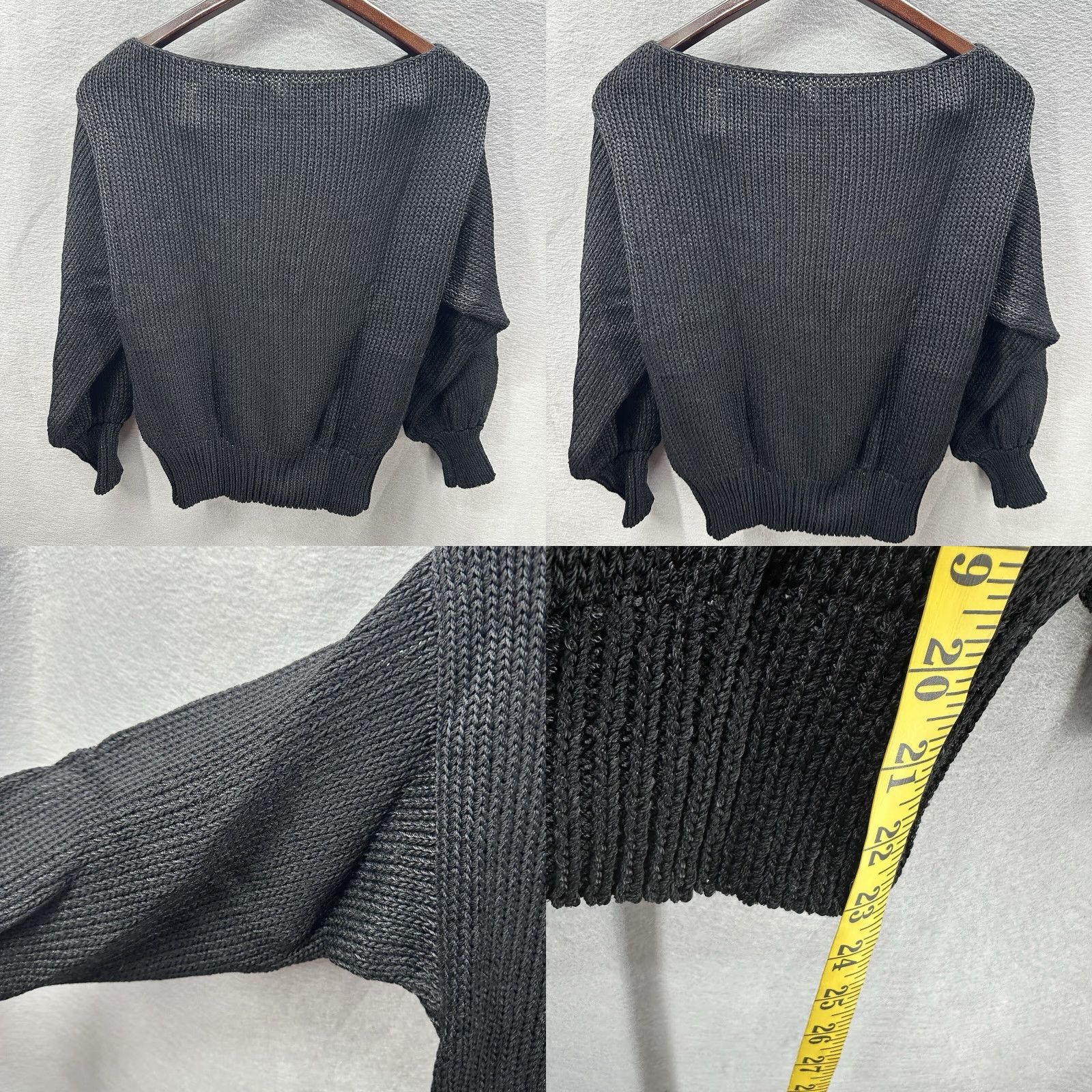 Vintage VINTAGE Ludmila Raitzin Sweater Women L Angora Beaded Knit Scoop Neck Designer 90s Black Mens Womens Size L / US 10 / IT 46 - 8 Thumbnail