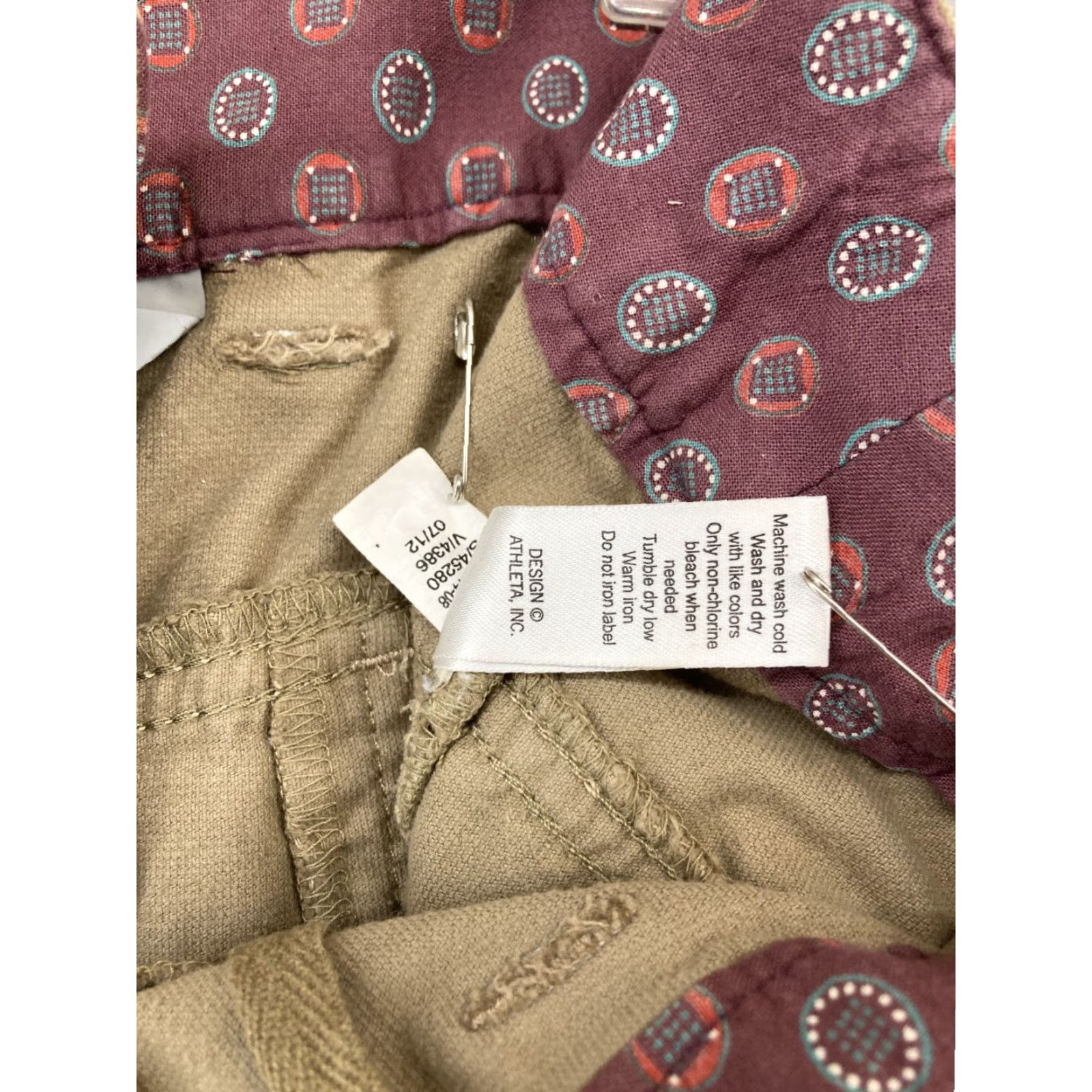 Athleta Athleta Women's Mini Skirt Size 10 Brown Cotton Blend Suede 90s Boho Casual Size 32" / US 10 / IT 46 - 3 Thumbnail