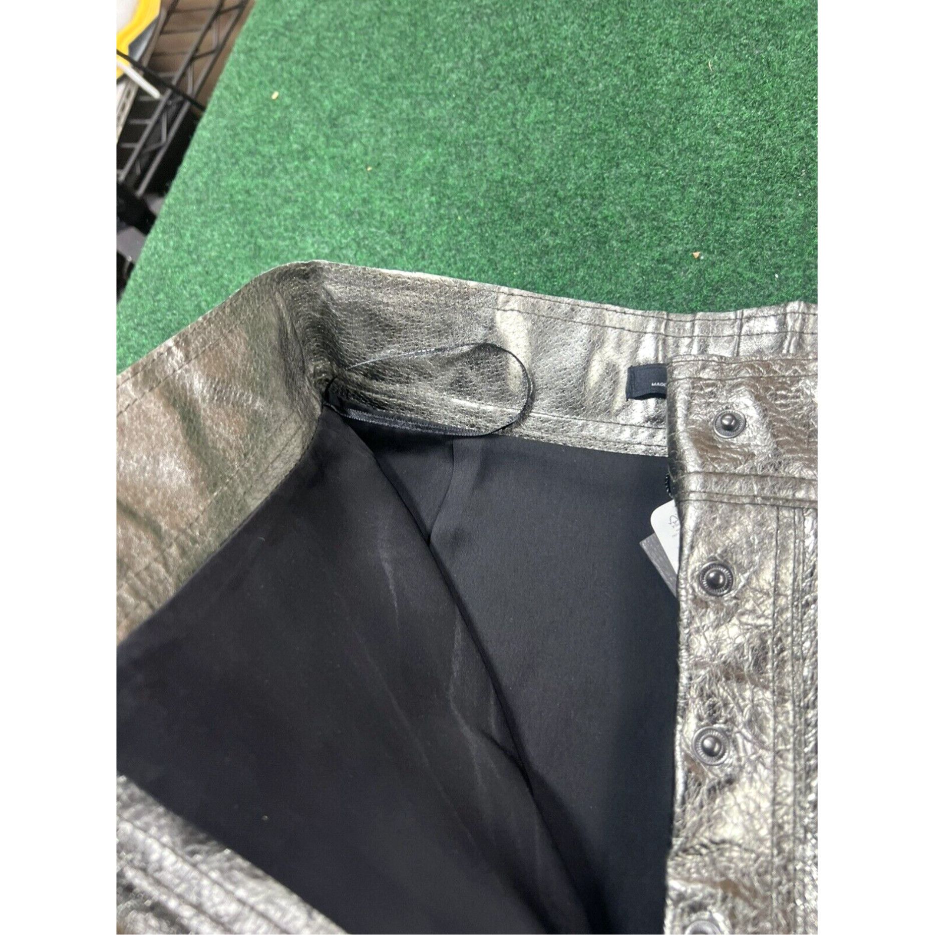 Zara Zara Woman Metallic Silver Skirt Size Small Never Worn New W Rags $99 Size 28" / US 6 / IT 42 - 7 Thumbnail