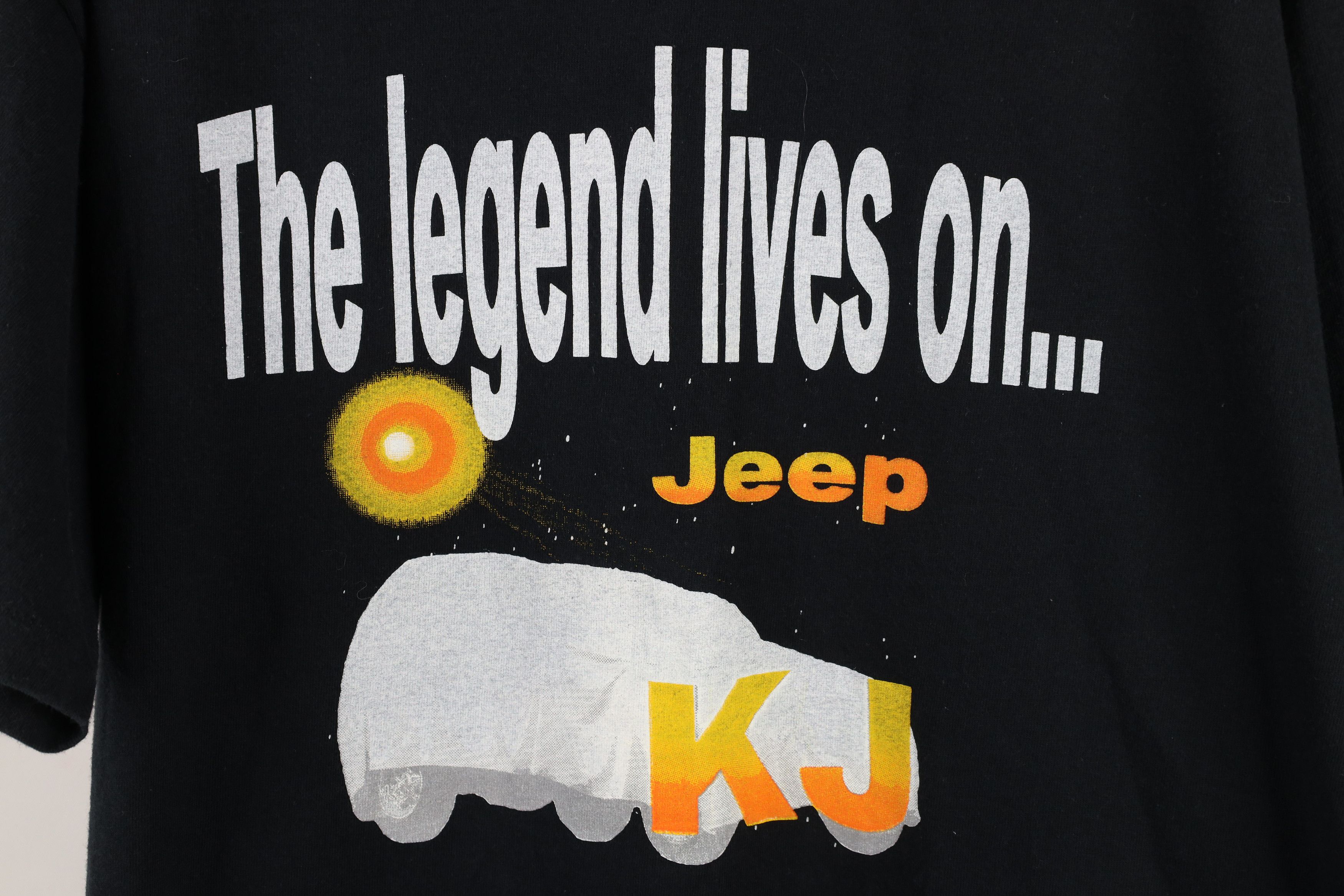 Vintage Vintage 90s The Legend Lives On Jeep Motors T-Shirt USA Size US XXL / EU 58 / 5 - 4 Thumbnail