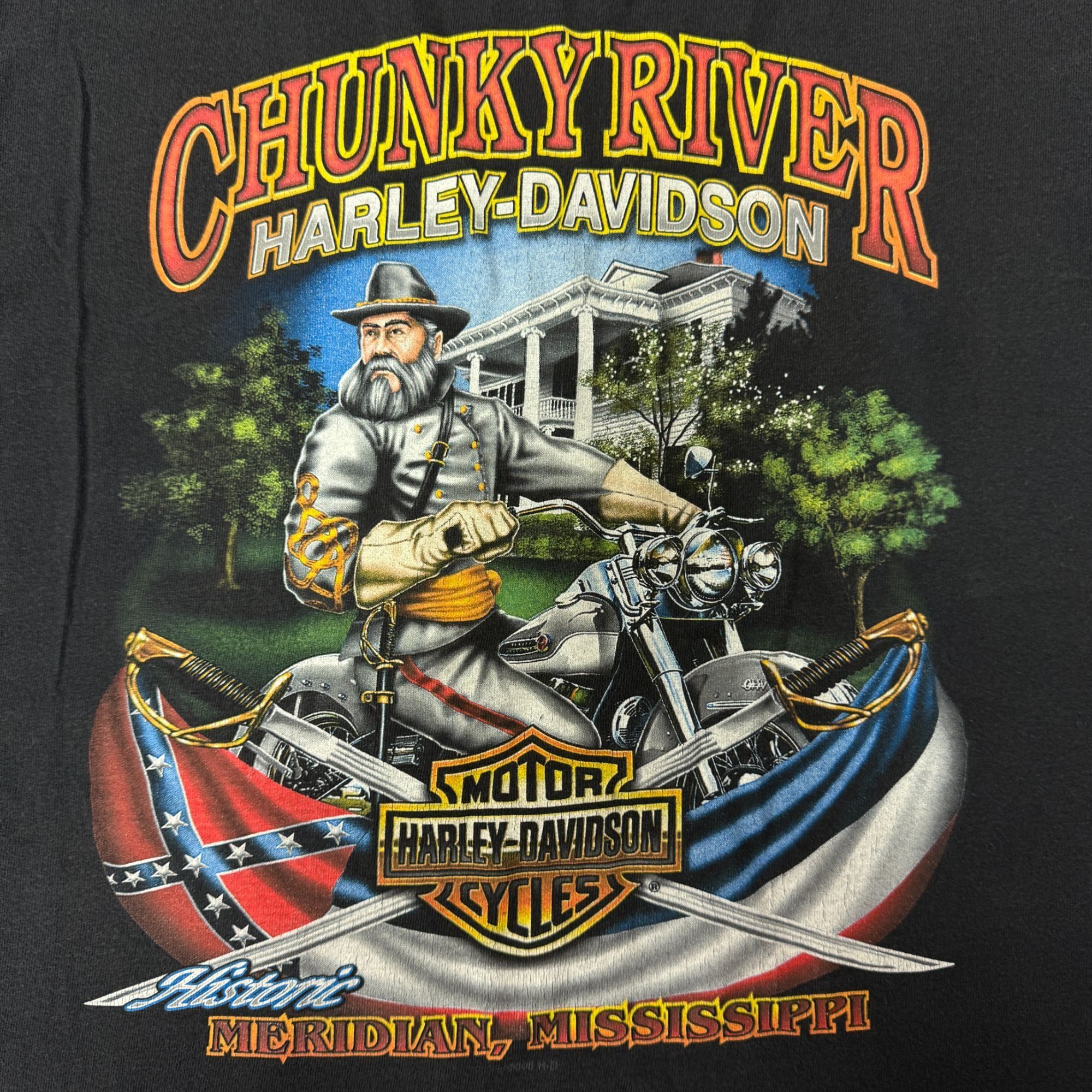 Harley Davidson H-D Historic CHUNKY RIVER CONFEDERATE SOLDIER Biker Shirt 3X Size US XXL / EU 58 / 5 - 1 Thumbnail