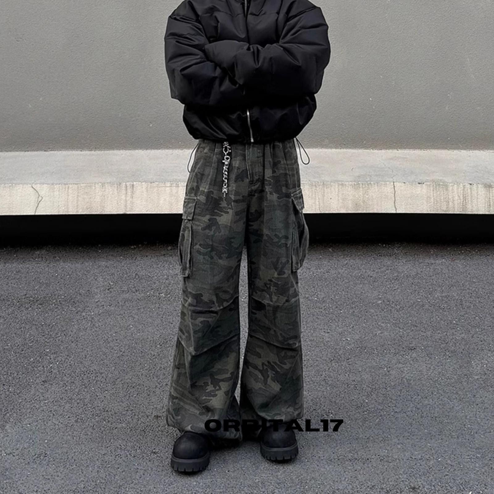 Camo Cargo Baggy Camo Wide Leg Pants