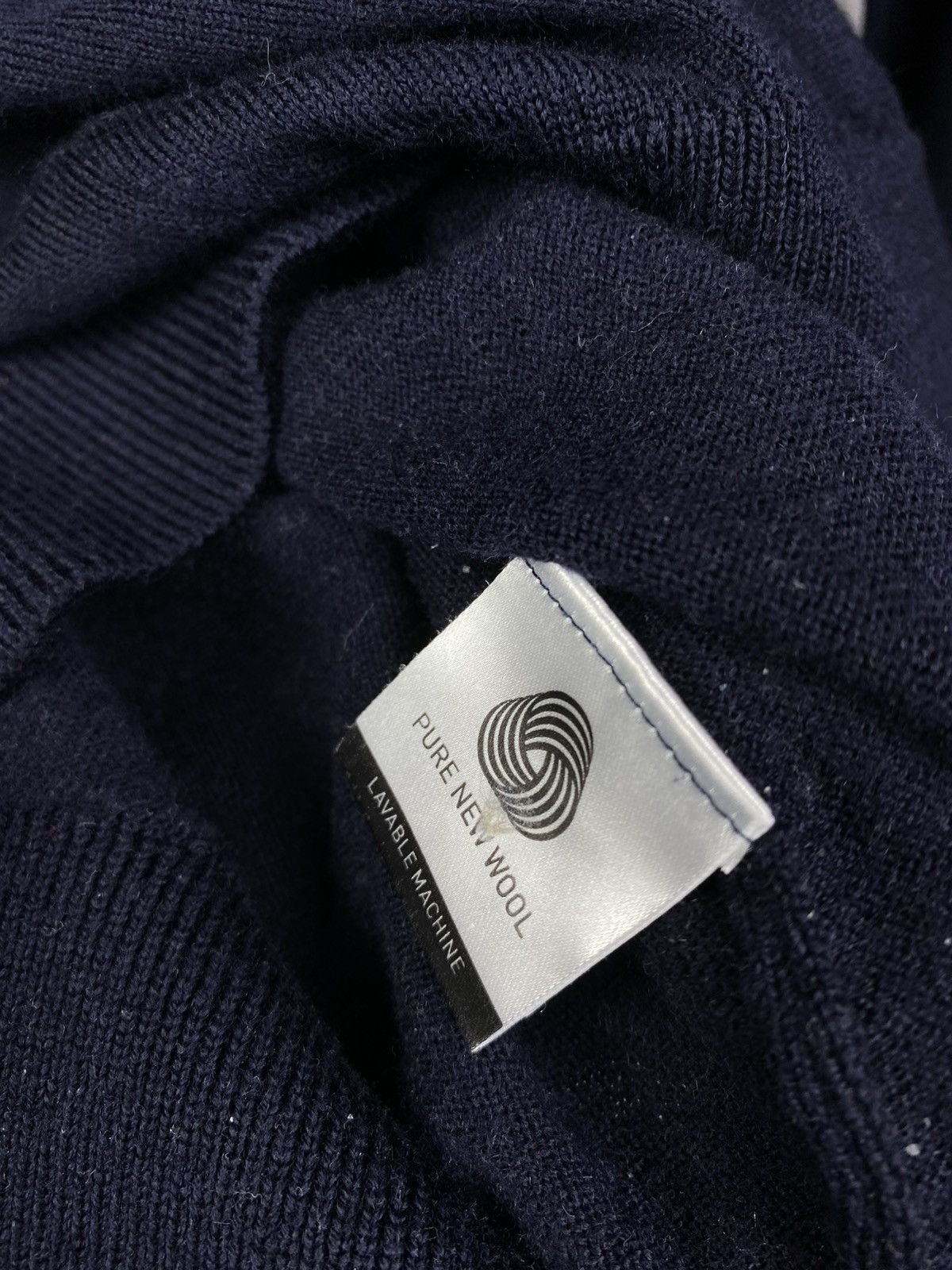 Lacoste Vintage 00s High Neck Lacoste Sweater Blue Sweatshirt Size US L / EU 52-54 / 3 - 5 Thumbnail