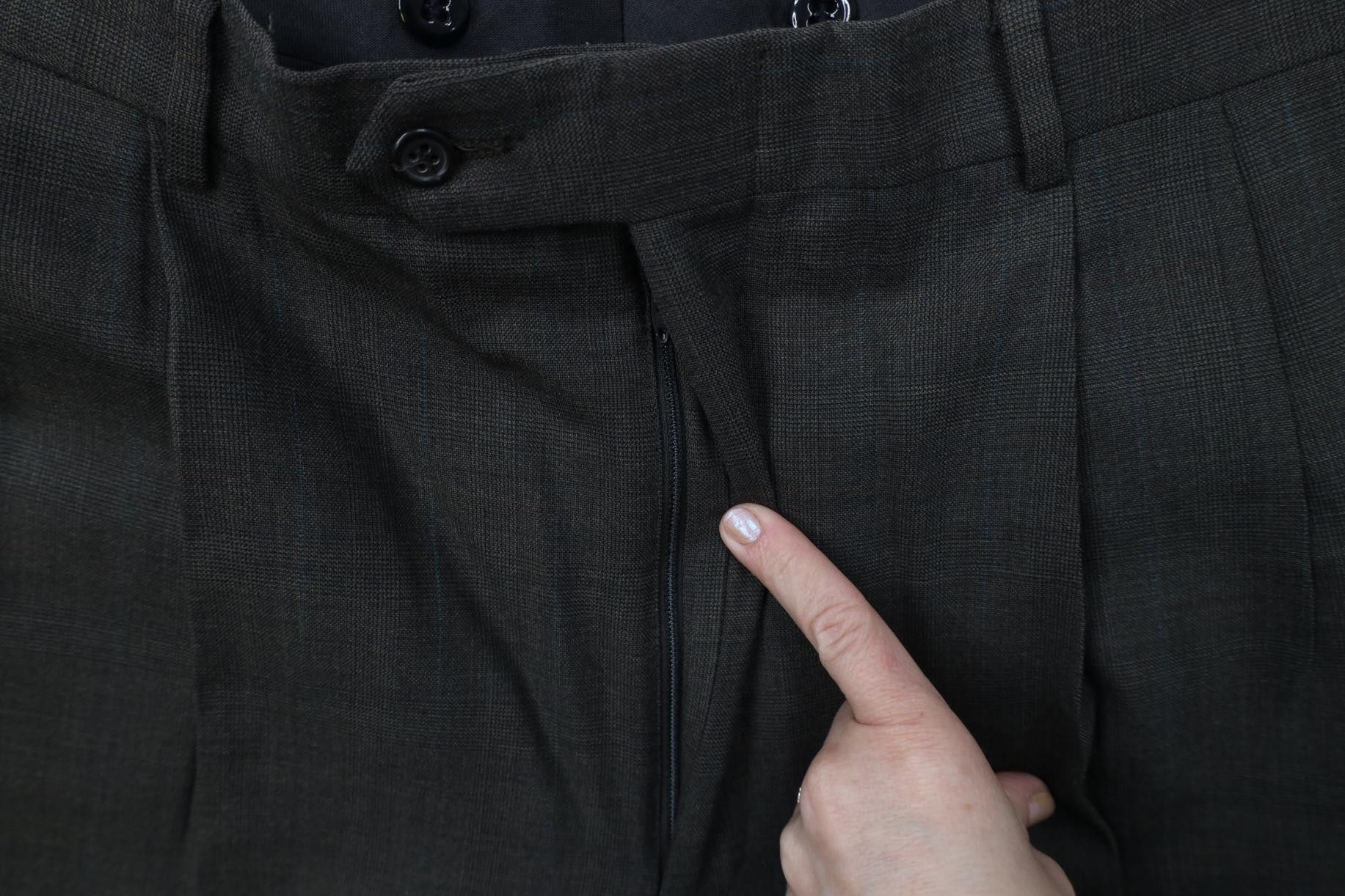 Vintage Vintage 70s Streetwear Knit Wide Leg Chino Pants Brown Plaid Size US 36 / EU 52 - 7 Thumbnail