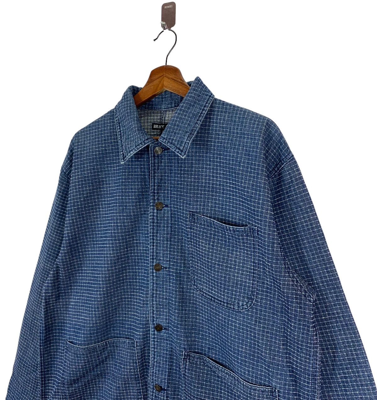 Vintage VINTAGE BRACE BELL DENIM BUTTON JACKET Size US M / EU 48-50 / 2 - 2 Thumbnail