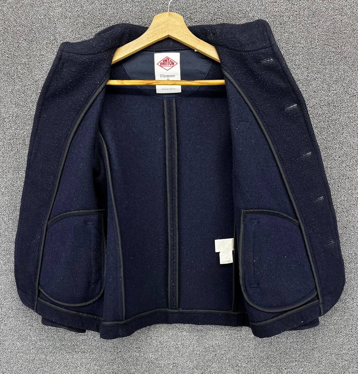 Danton Vintage Danton Rare Fleece Wool Button Up Jacket Size XS / US 0-2 / IT 36-38 - 6 Thumbnail