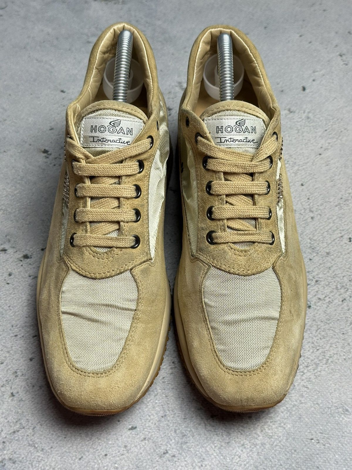 Hogan Hogan Interactive Low Snickers Suede Luxury Italy Brand Size US 10.5 / IT 40.5 - 4 Thumbnail