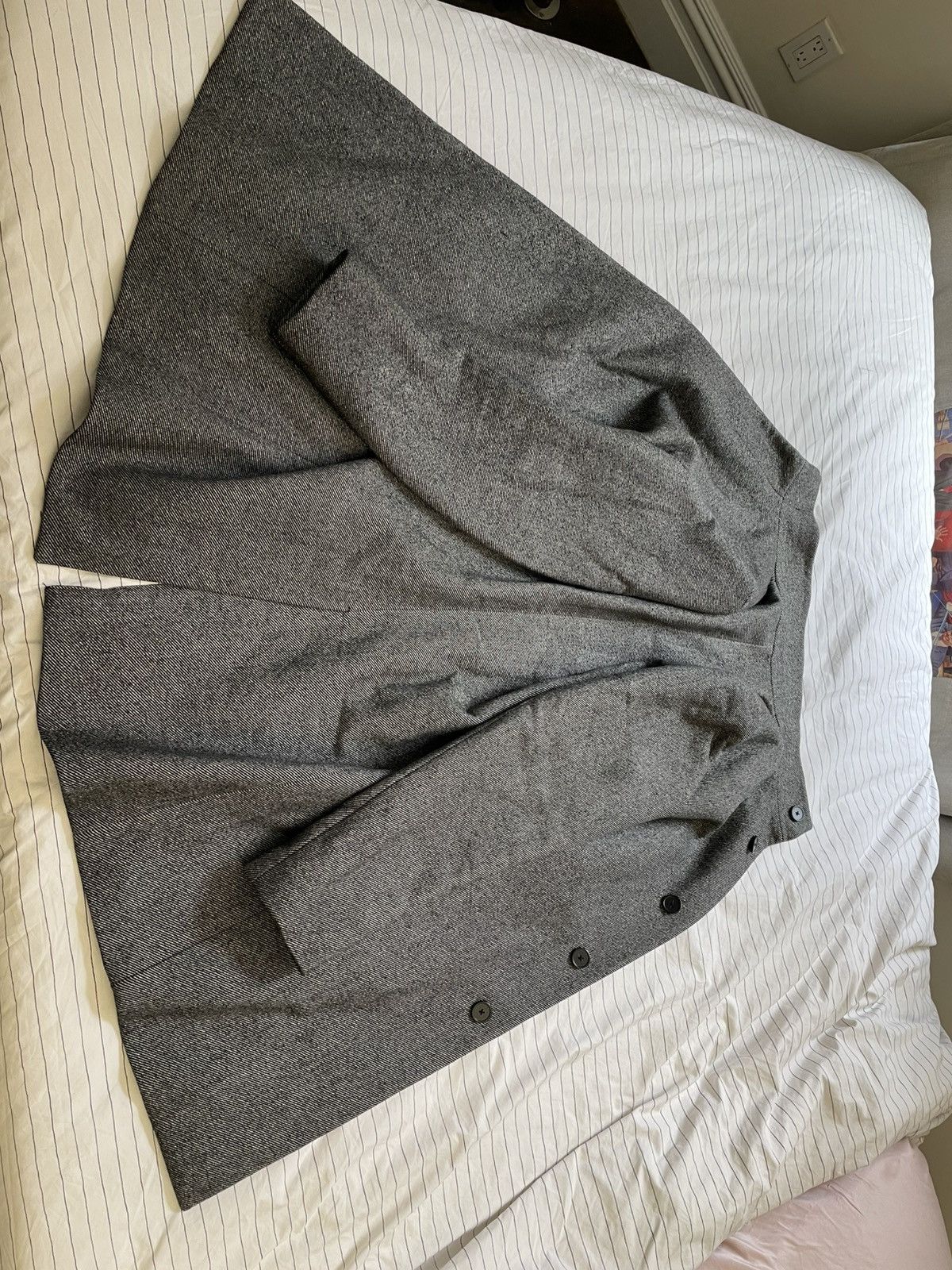 Theory Theory Wool Blend Funnel Neck Overcoat (Size L) Size US L / EU 52-54 / 3 - 4 Thumbnail