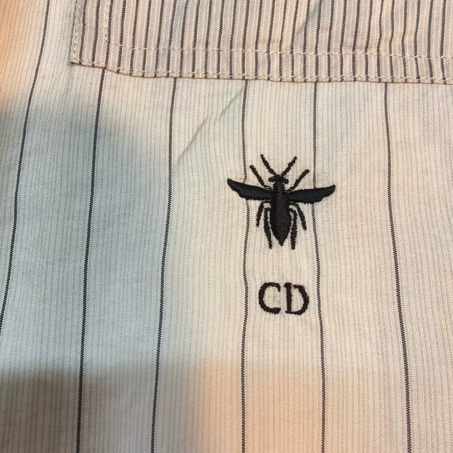Dior long shirt with bee embroidery