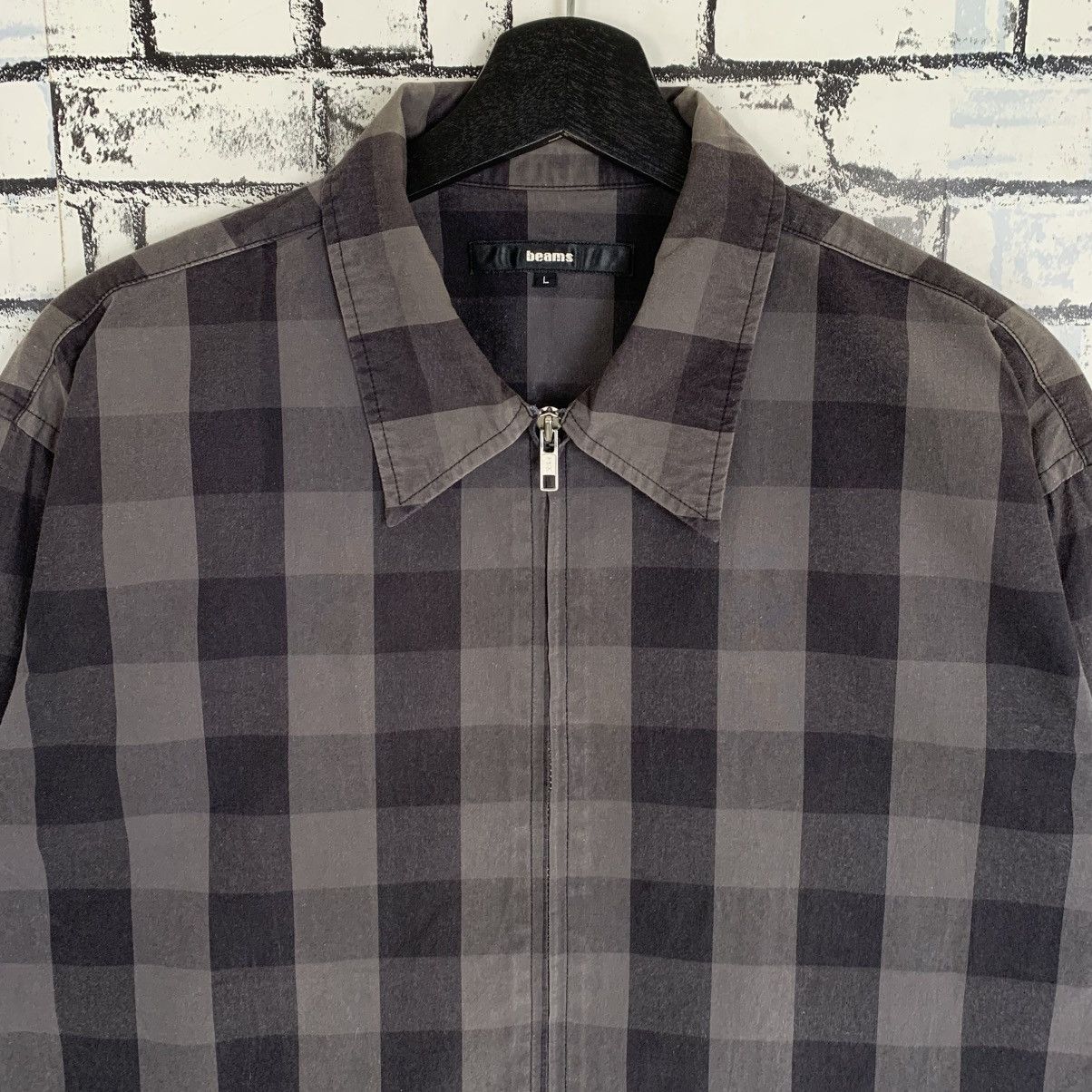 Beams Plus × Designer × Vintage Vintage Beams Checkered Flannel Jacket Size US L / EU 52-54 / 3 - 4 Thumbnail