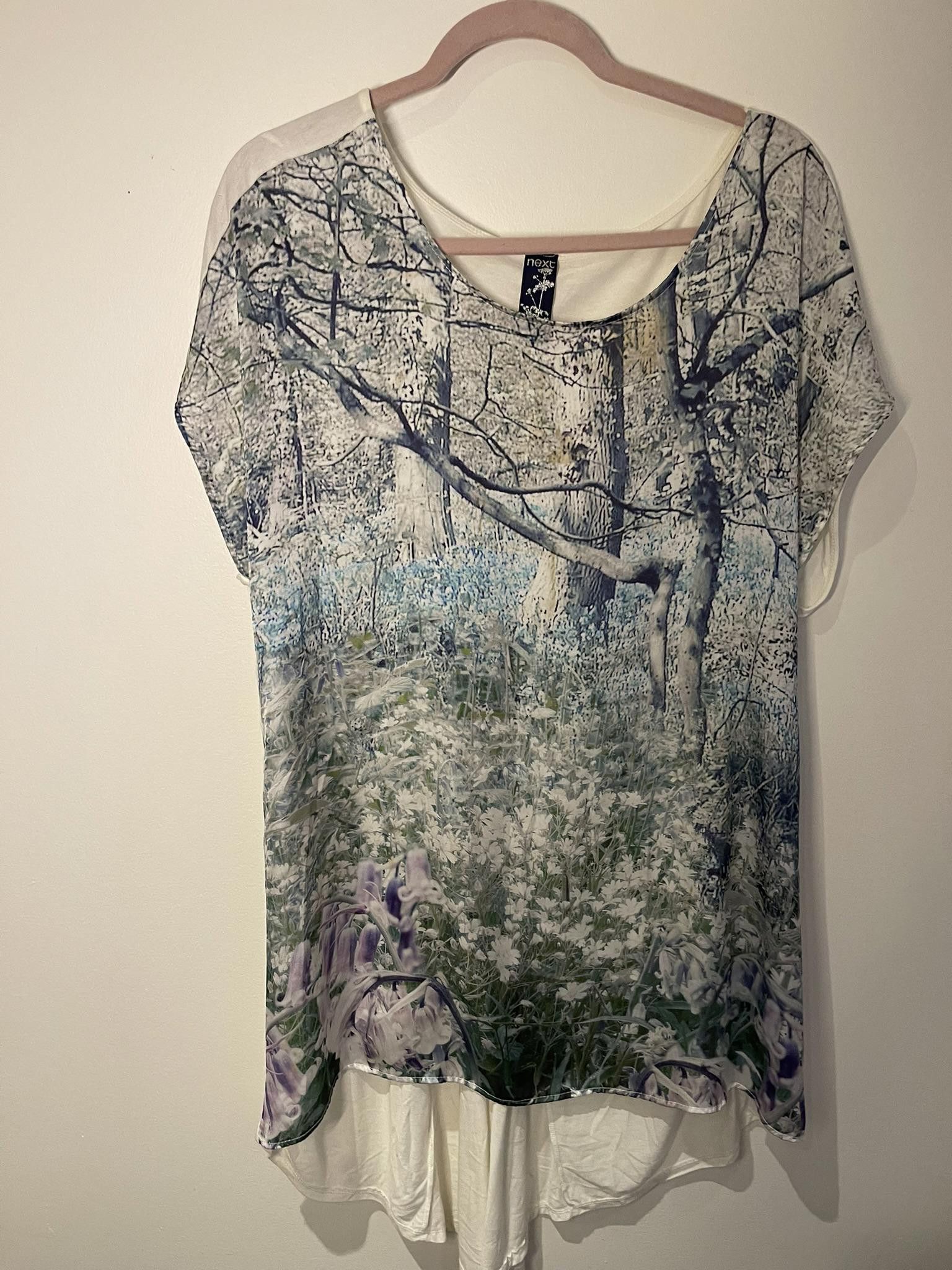 NEXT NEXT Printed Blouse, with pleated back Size 3XL / US 20-22 - 1 Thumbnail