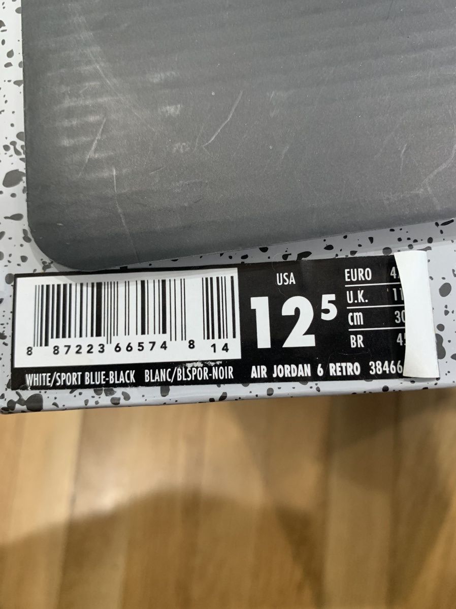 Jordan Brand Jordan 6 Sport Blue Size US 12.5 / EU 45-46 - 6 Thumbnail
