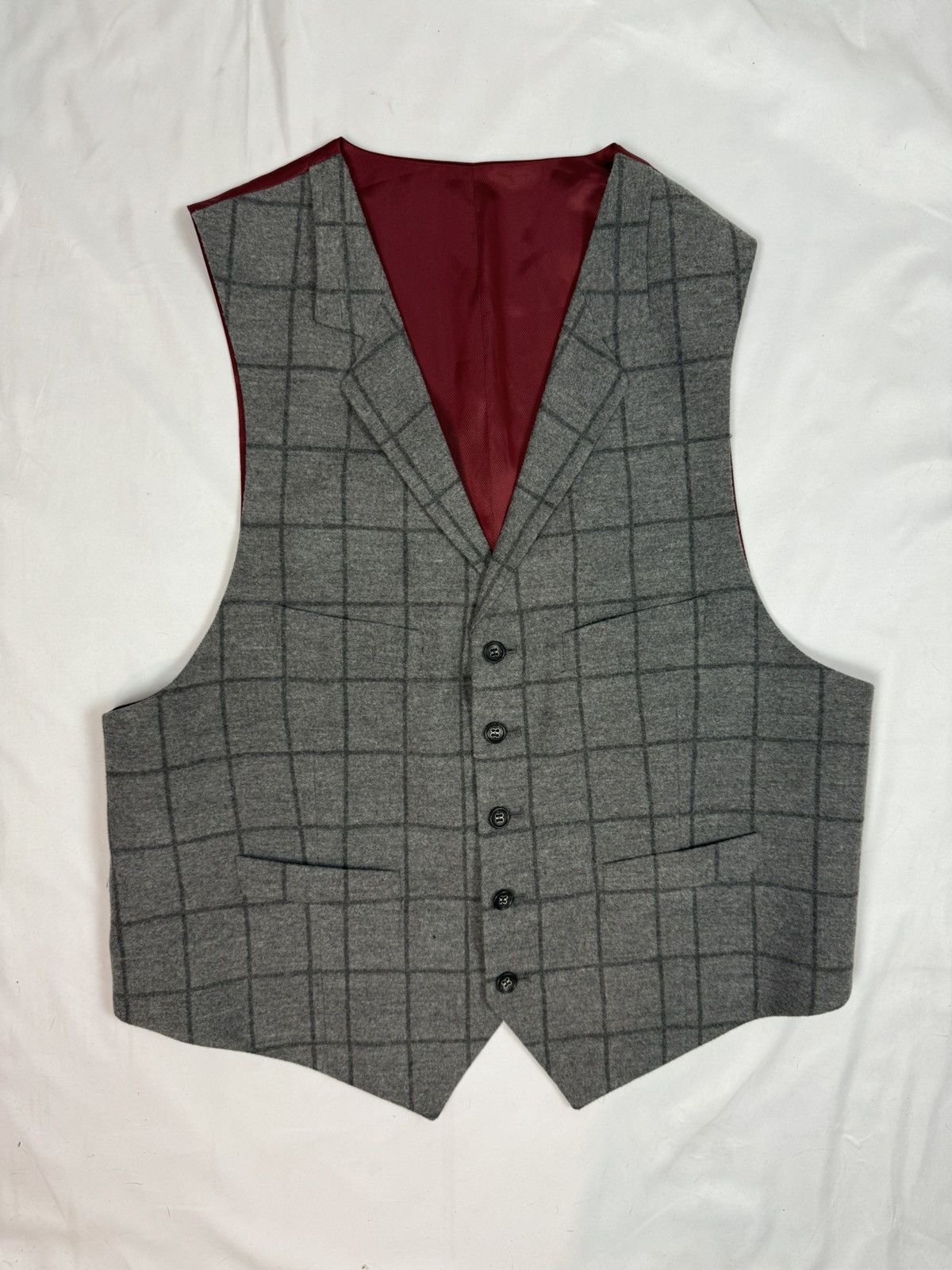 Hardy Amies Elegant Waistcoat - Savile Row London 30% wool 30% rayon Size 42R - 8 Thumbnail