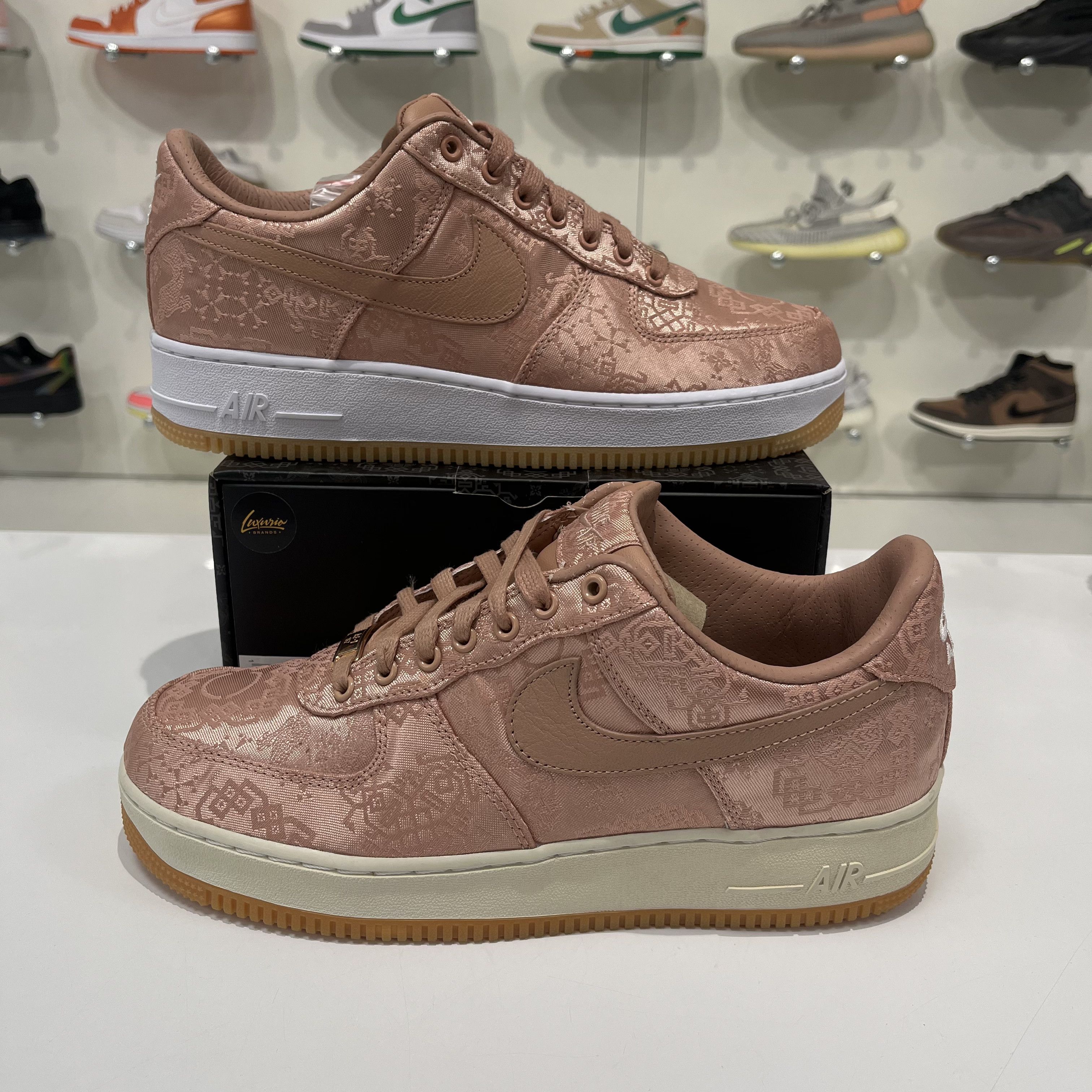 Nike Nike Air Force 1 Low Clot Rose Gold Silk (Regular Box) Size US 9.5 / EU 42-43 - 1 Thumbnail