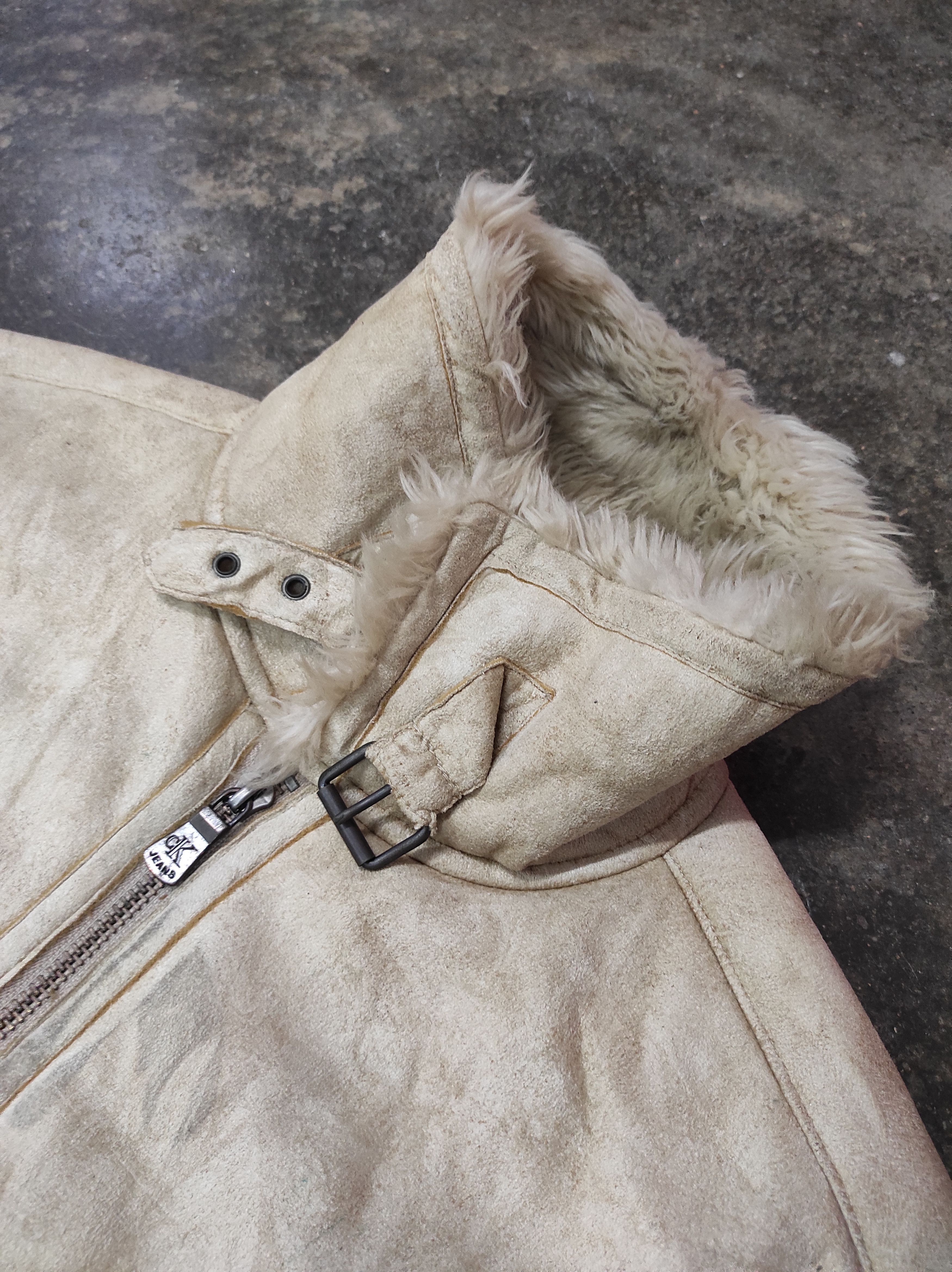 Calvin Klein CALVIN KLIEN JEANS SHERPA LINING B-3 JACKET Size M / US 6-8 / IT 42-44 - 3 Thumbnail