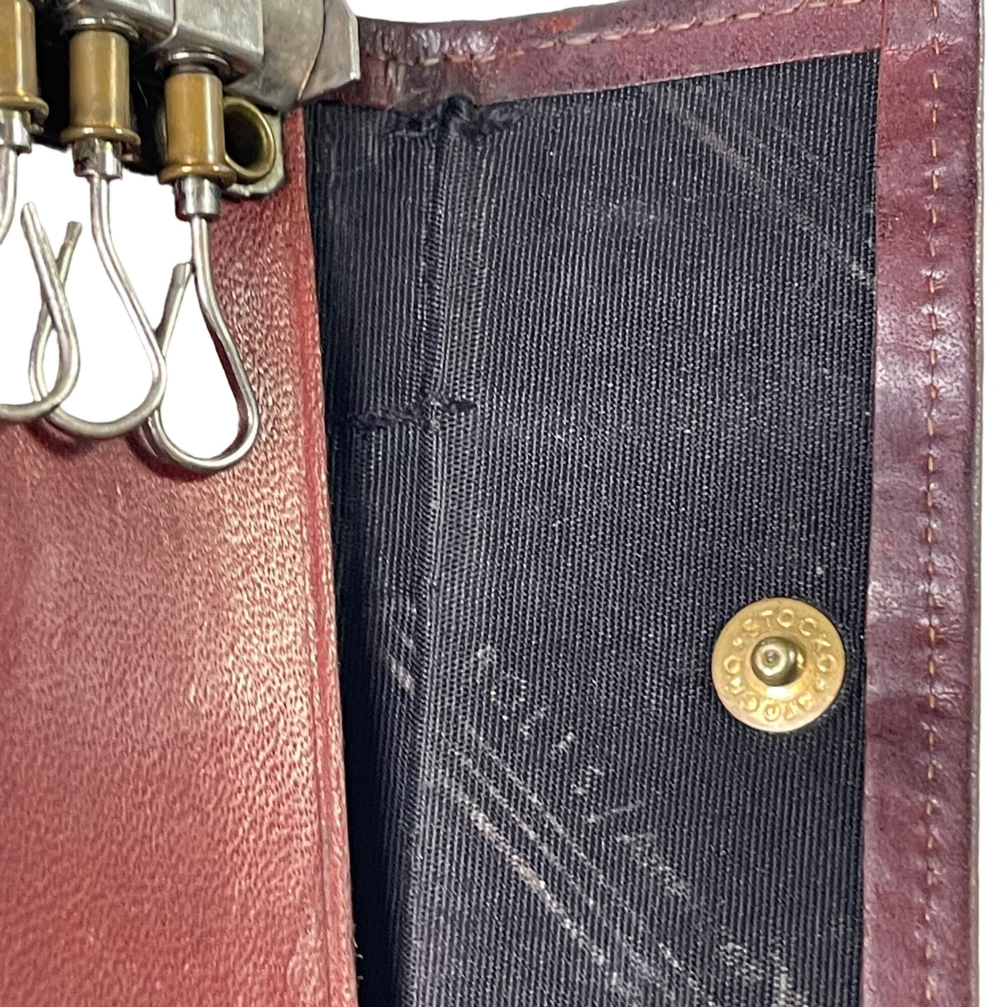 Vintage Vintage Rolfs Tri Fold Key Caddy Key Holder Leather Cow Hide Size ONE SIZE - 7 Thumbnail