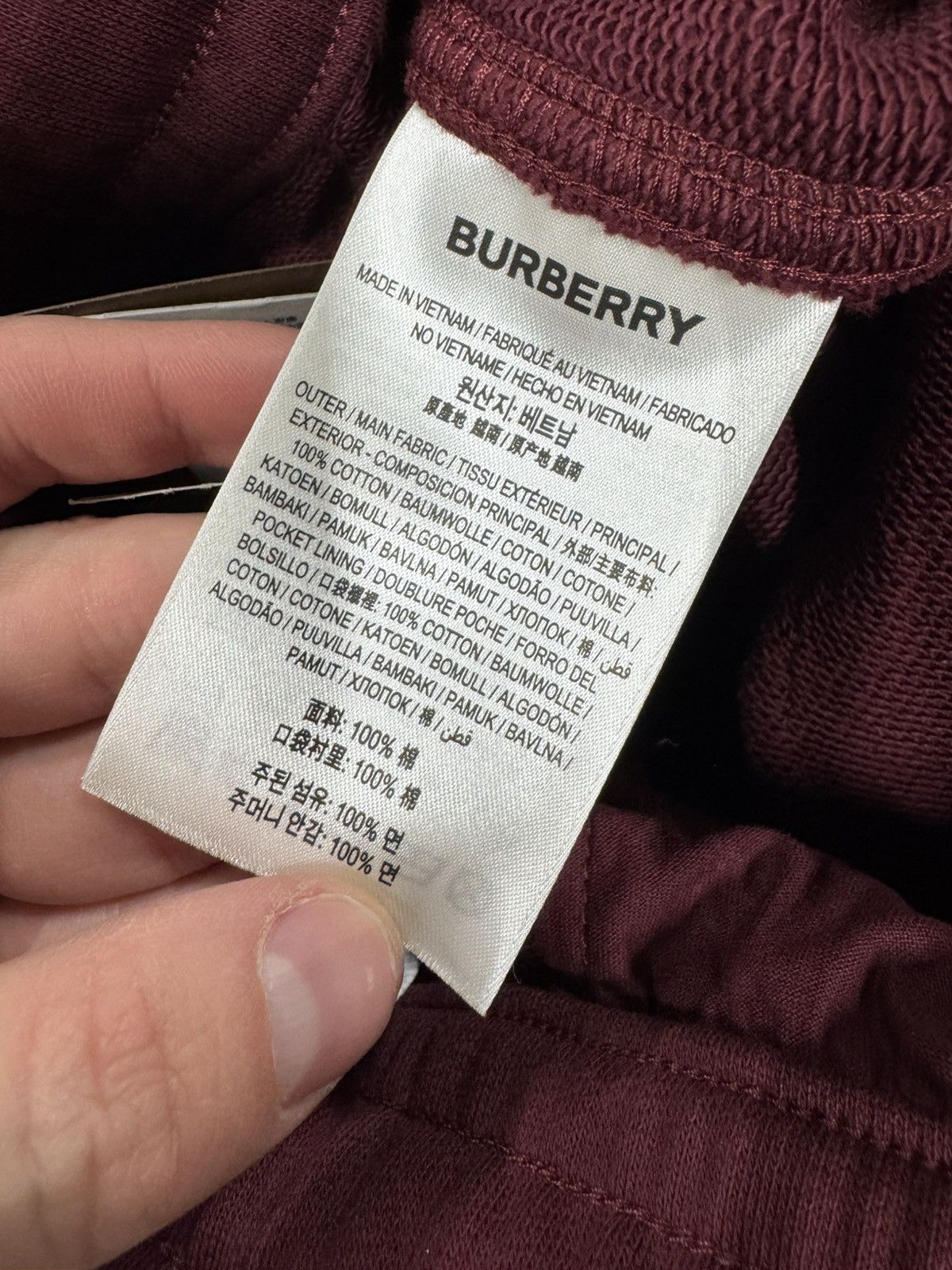 Amiri Burberry Logo Embroidery Sweatshorts NEW 850$ Size US 34 / EU 50 - 5 Thumbnail