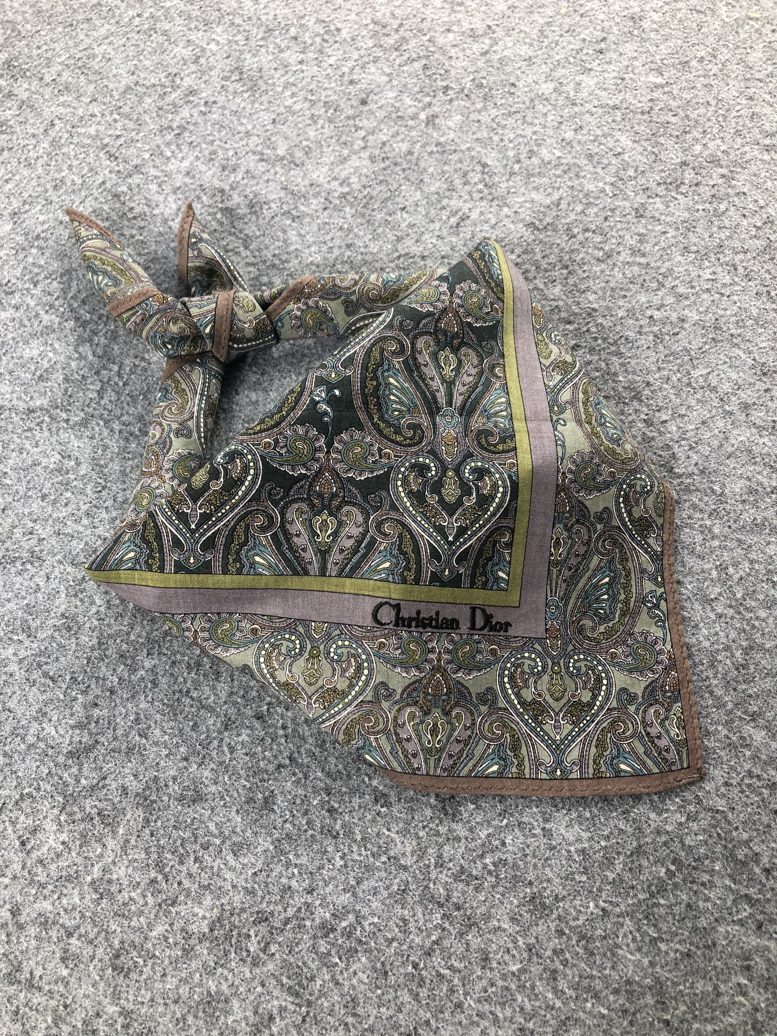 Vintage Christian Dior Handkerchief / Bandana / Neckerchief Size ONE SIZE - 2 Thumbnail