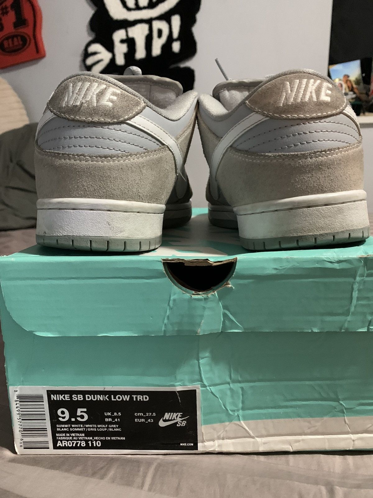 Nike SB Nike SB Dunk Low Summit White/Wolf Grey Size US 10 / EU 43 - 4 Thumbnail