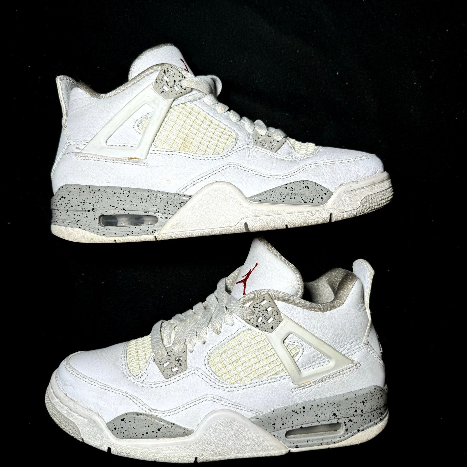Jordan Brand × Nike Size 6 - Nike Air Jordan 4 Retro GS White Oreo Men's Shoes Size US 6 / EU 39 - 2 Thumbnail